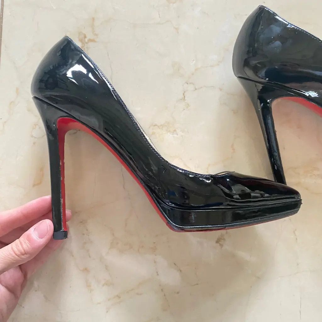 Christian Louboutin Christian Louboutin Black Platform Pumps Heels Size 37 Size US 6.5 / IT 36.5 - 1 Thumbnail