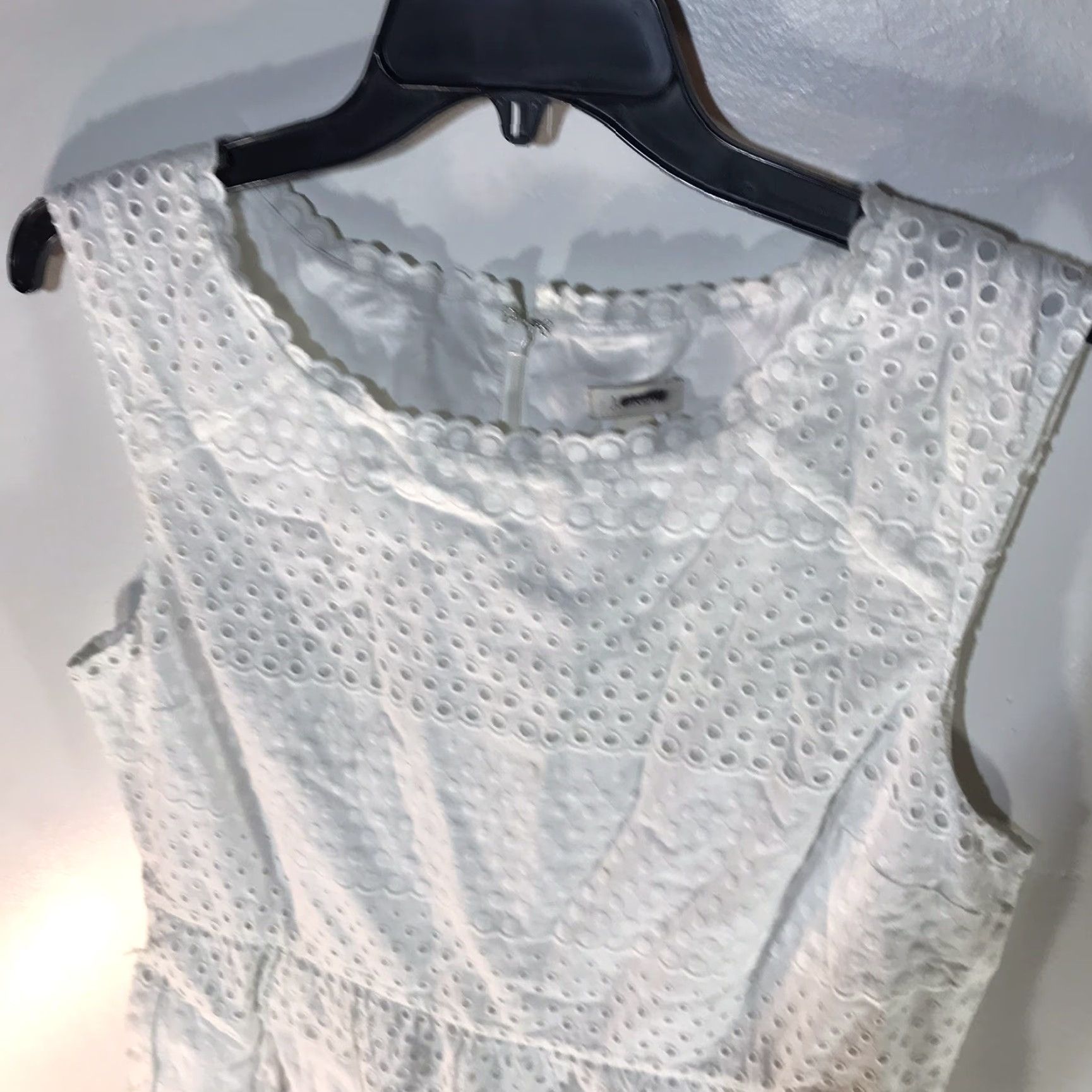 J.Crew J.CREW White Embroidered Midi Dress Womens Size 14 Sleeveless Career Shift Size XL / US 12-14 / IT 48-50 - 2 Thumbnail