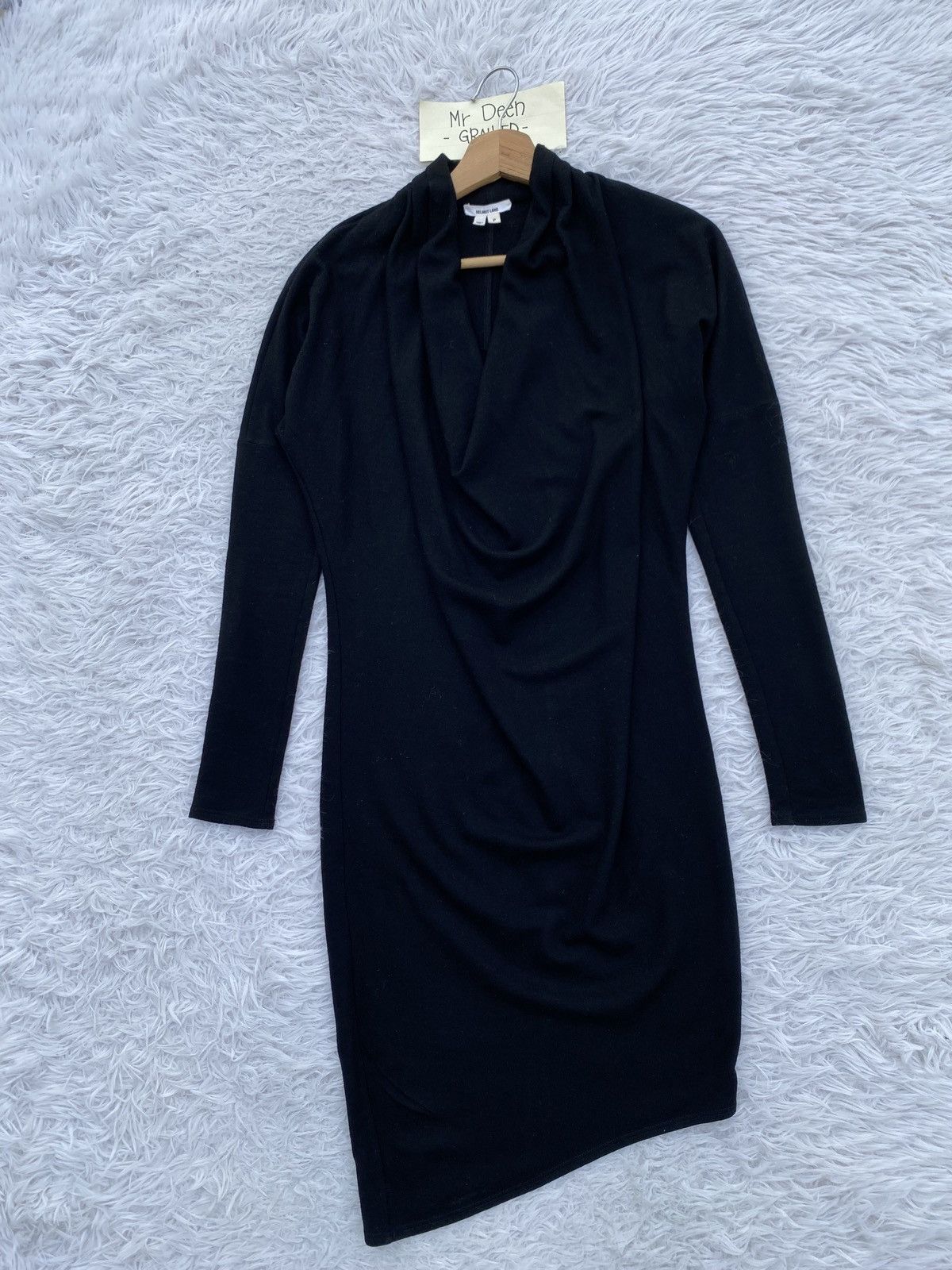Helmut Lang Rare Helmut Lang Cowl Neck Black Dress Size S / US 4 / IT 40 - 3 Thumbnail
