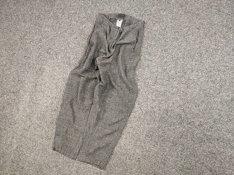 Japanese Brand Oska germany Design Gray Linen Trouser Baggy Pants Size 28" / US 6 / IT 42 - 3 Thumbnail