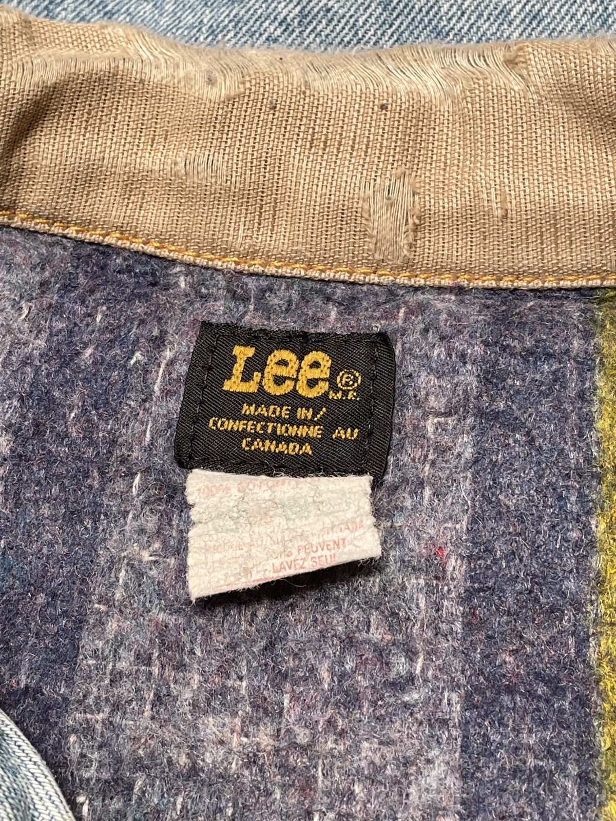 Lee Vintage Brand Lee Made In Usa Denim Blanket Jacket 1970s Size US M / EU 48-50 / 2 - 9 Thumbnail