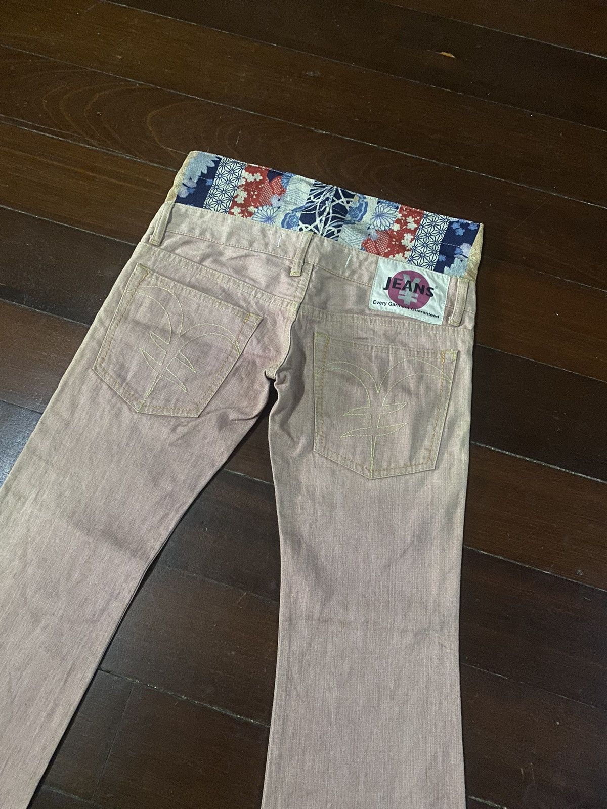 Le Grande Bleu (L.G.B.) rare yen japanese brand double waist boot cut sukajan b-1 Size US 32 / EU 48 - 5 Thumbnail