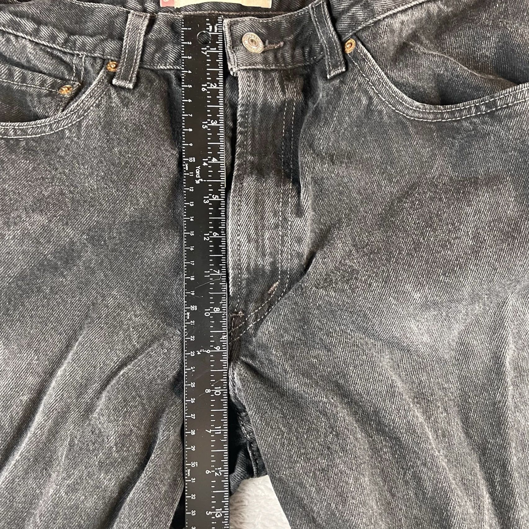 Levi's VINTAGE Levi's 550 Jeans Mens 34x30 Black Relaxed Fit Denim Pants 90s Size US 34 / EU 50 - 7 Thumbnail