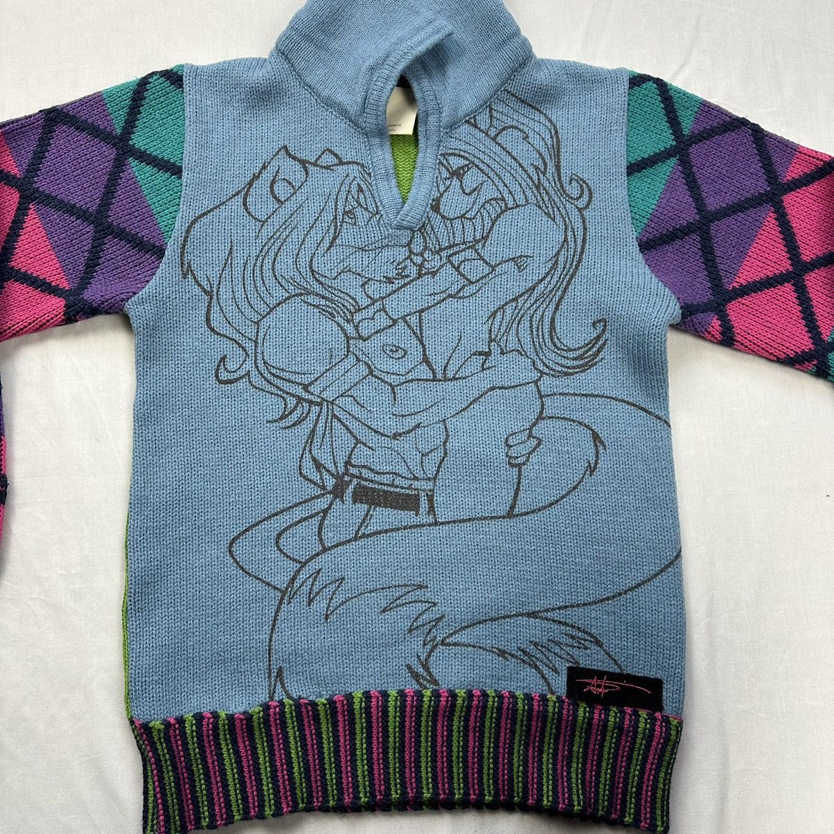 Andrew Mackenzie Andrew Mackenzie Knit Sweater Erotic Motif Early 00s Archive Size US S / EU 44-46 / 1 - 6 Thumbnail