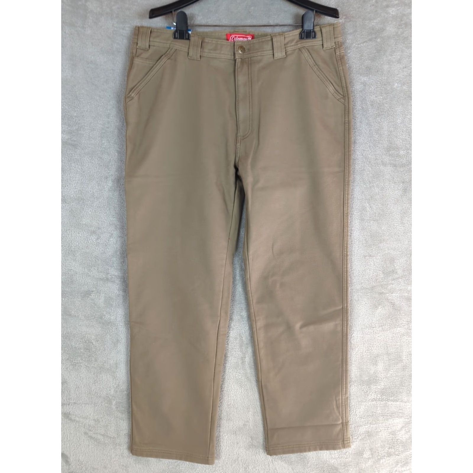 Vintage Coleman Pants Carpenter Fleece Lined 38 Regular Men Copper Canvas 32 Inseam NWT Adjustable Stretch Dress Casual Outdoors Size US 38 / EU 54 - 2 Thumbnail