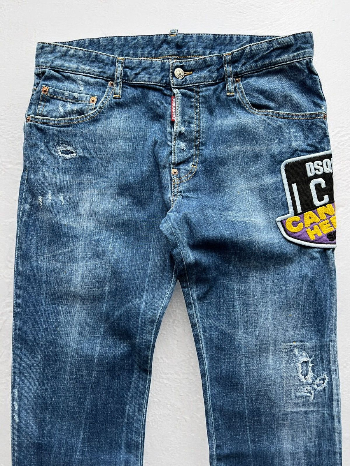 Designer × Dsquared2 DSQUARED2 “SKATER BOY JEAN” EMBROIDERED BIG LOGO PANTS JEANS Size US 33 - 5 Thumbnail