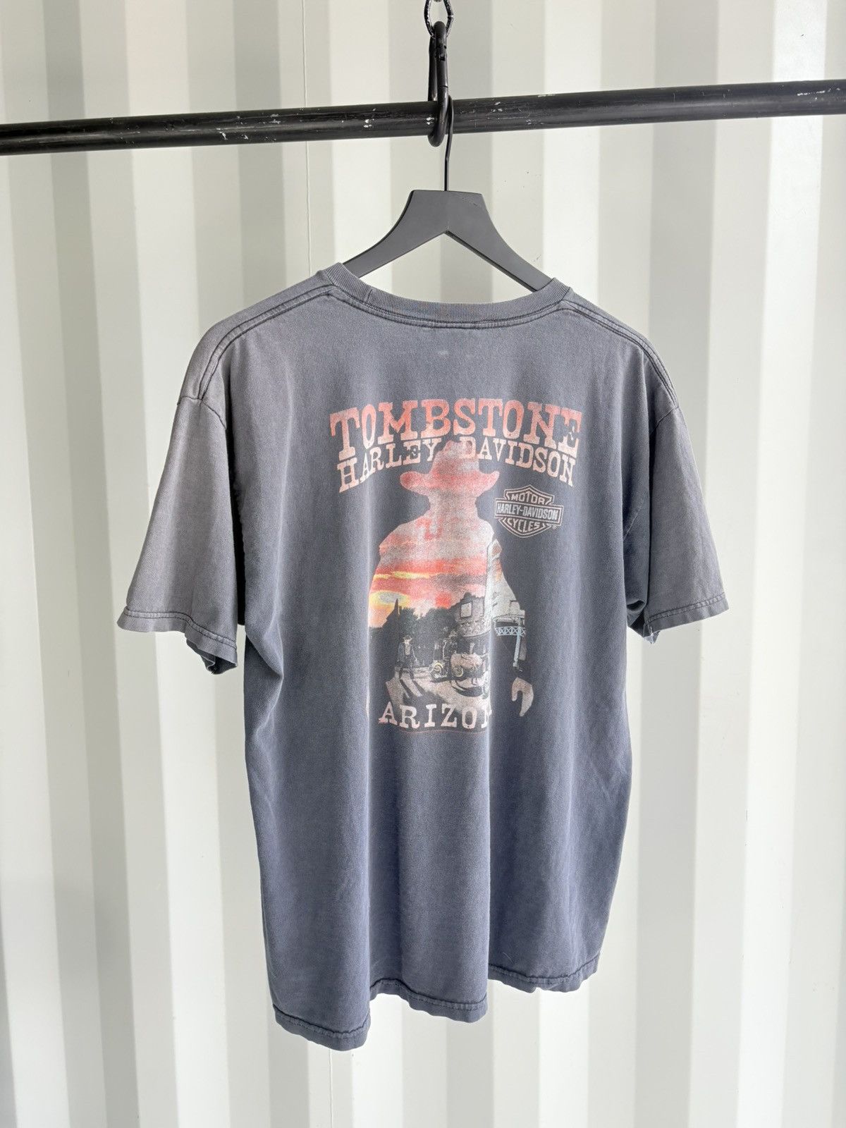 Harley Davidson Thrashed Harley Davidson Sun Faded Shirt Band Erd grunge WCC Size US XL / EU 56 / 4 - 2 Thumbnail