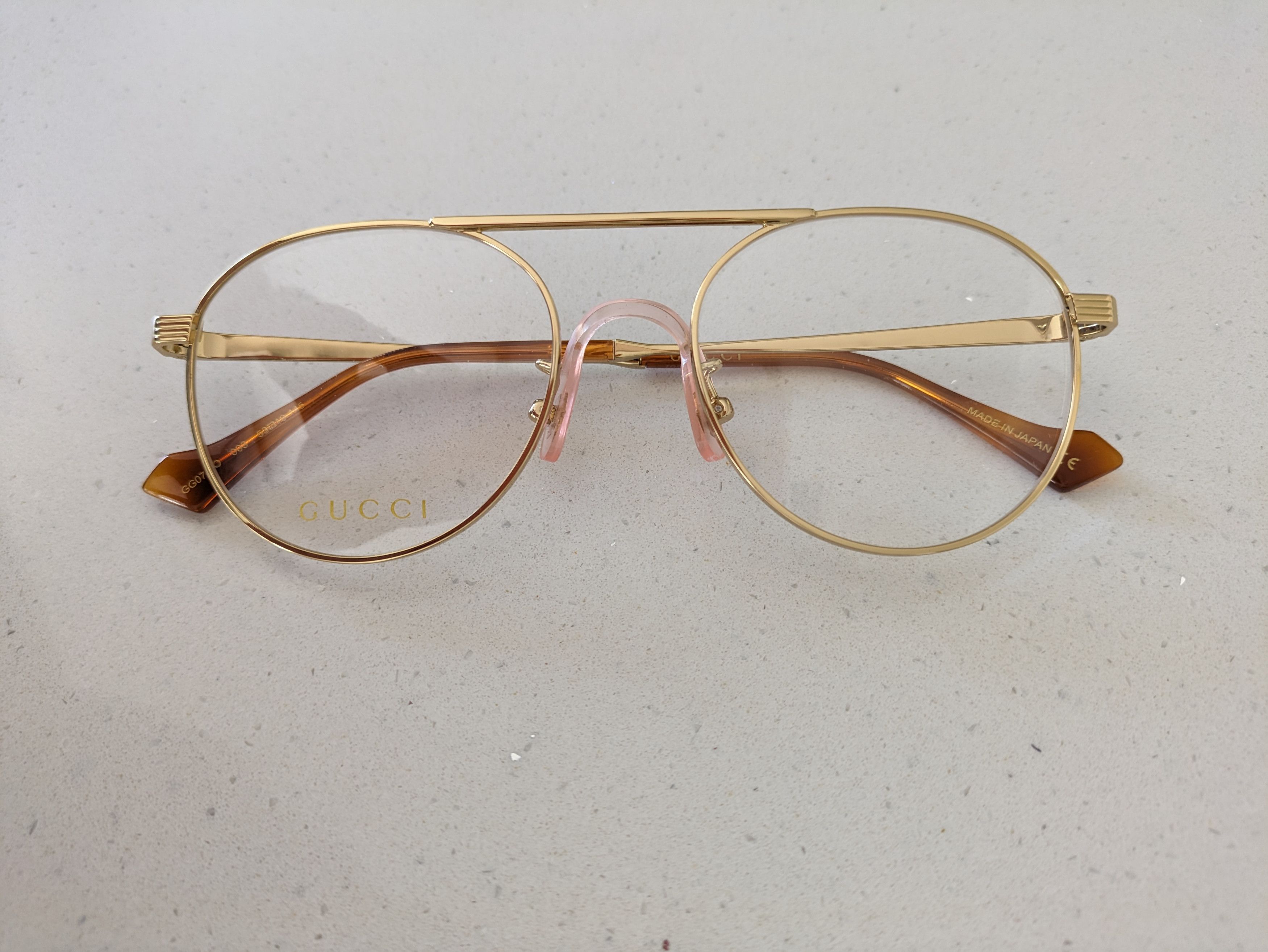 Gucci Gucci GG 0744O 003 Eyeglasses Glasses Size ONE SIZE - 1 Thumbnail
