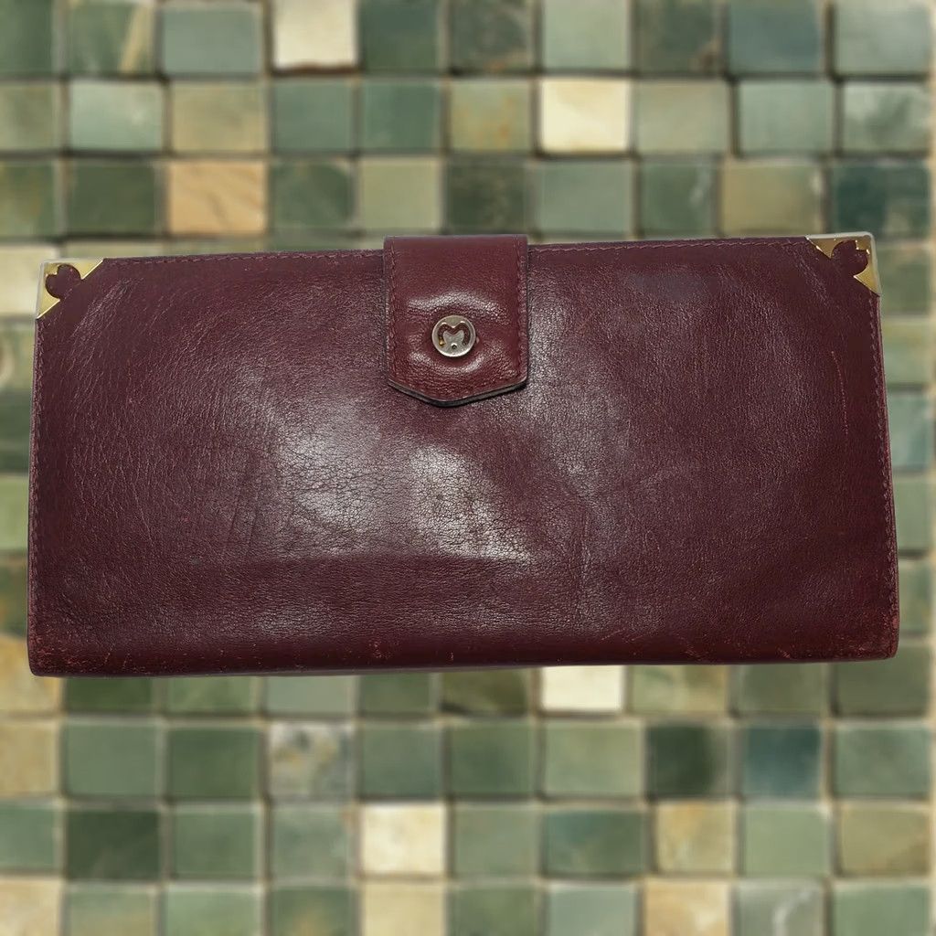 Vintage VINTAGE Mila Schon Wallet Bi-fold Red Leather 8x4 in Women 90s Retro Designer Size ONE SIZE - 1 Thumbnail