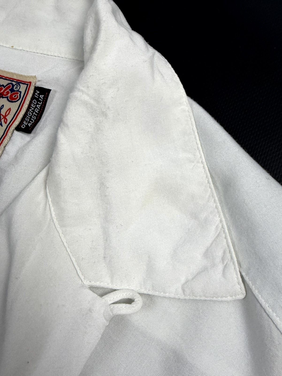 Mambo 90s Mambo Vintage Button Up Shirt White Flame Print Y2K Size US L / EU 52-54 / 3 - 18 Thumbnail