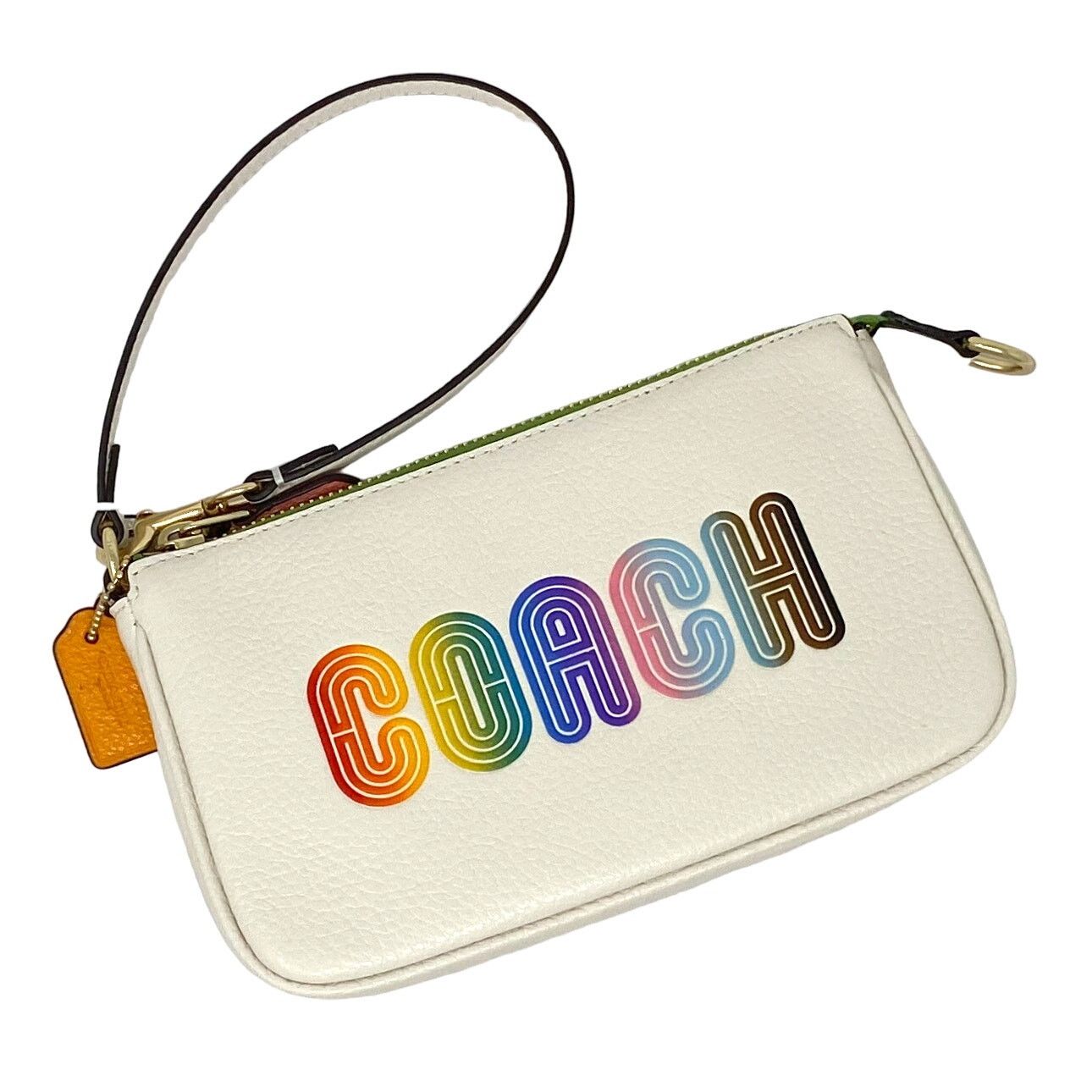 Coach Nolita 19 With Rainbow Coach Chalk White Multi CA438