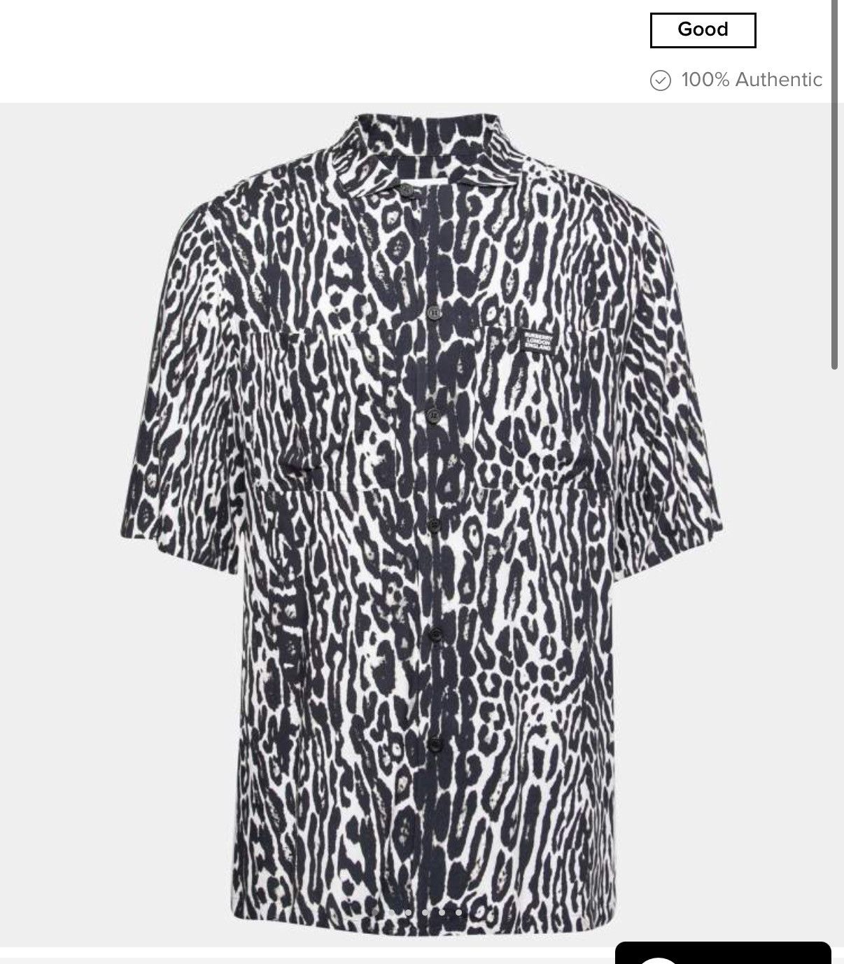 Burberry Burberry Black Leopard Print Button Size US XXS / EU 40 - 2 Thumbnail