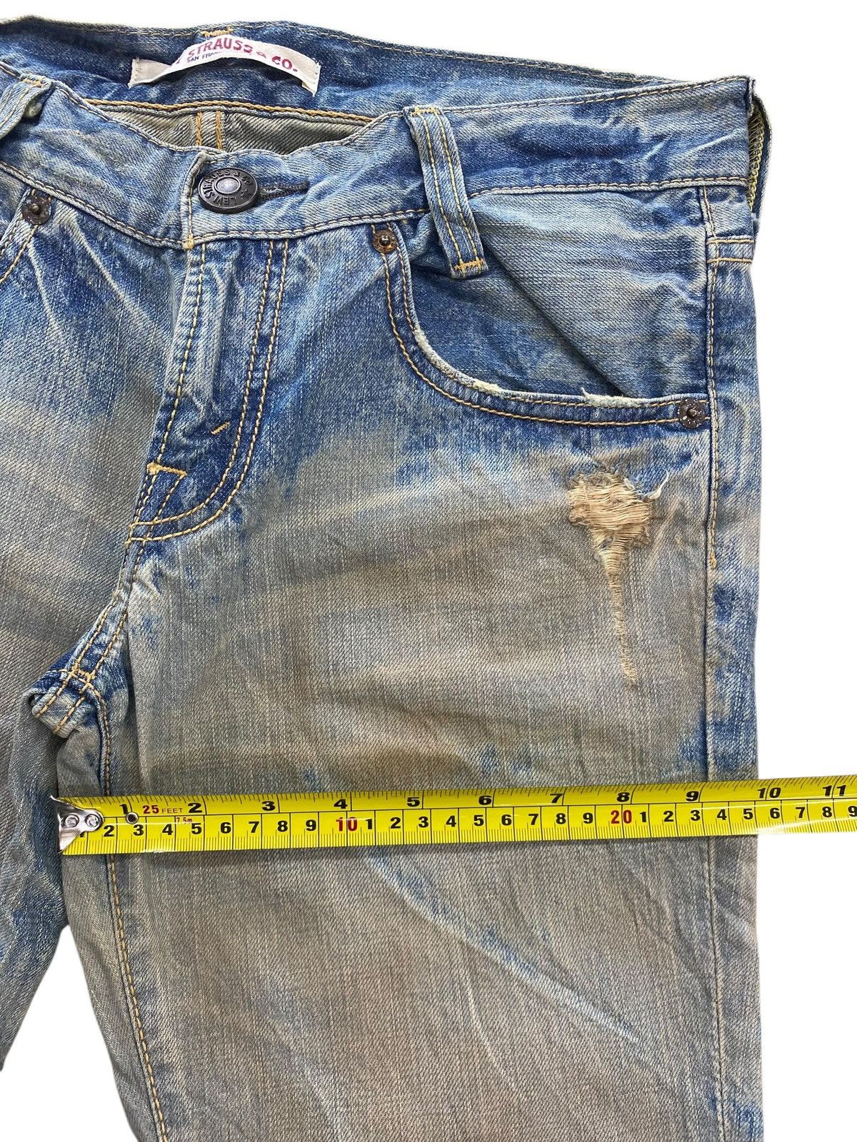 Levi's Levi’s Mud Wash Ripped Boot Cut Style Jeans Size US 33 - 7 Thumbnail