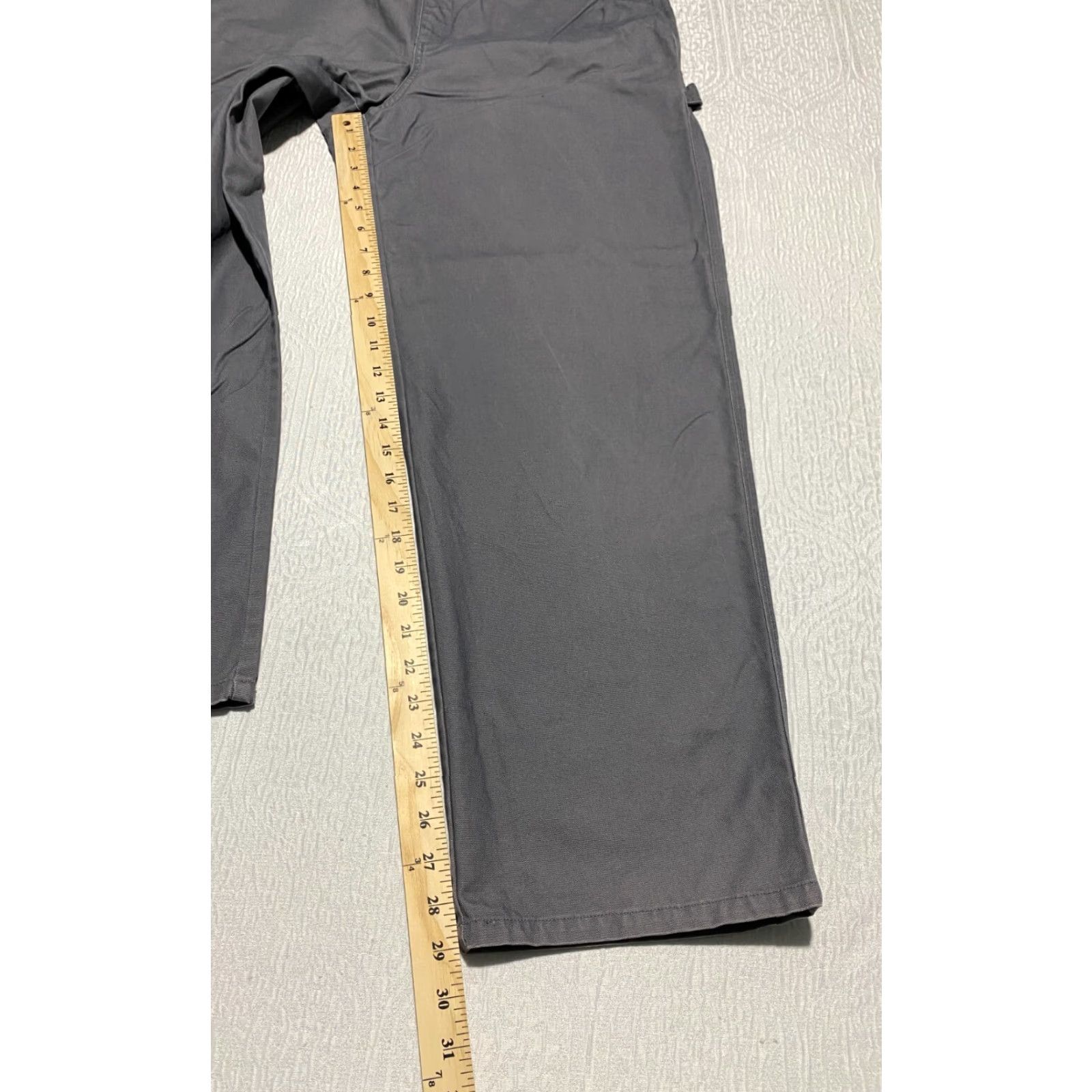 Vintage FG Field Gear Carpenter Womens Pants 14 Gray Baggy 90s Style Wide-Leg Workwear Casual Modern Size 24" / US 00 / IT 34 - 5 Thumbnail