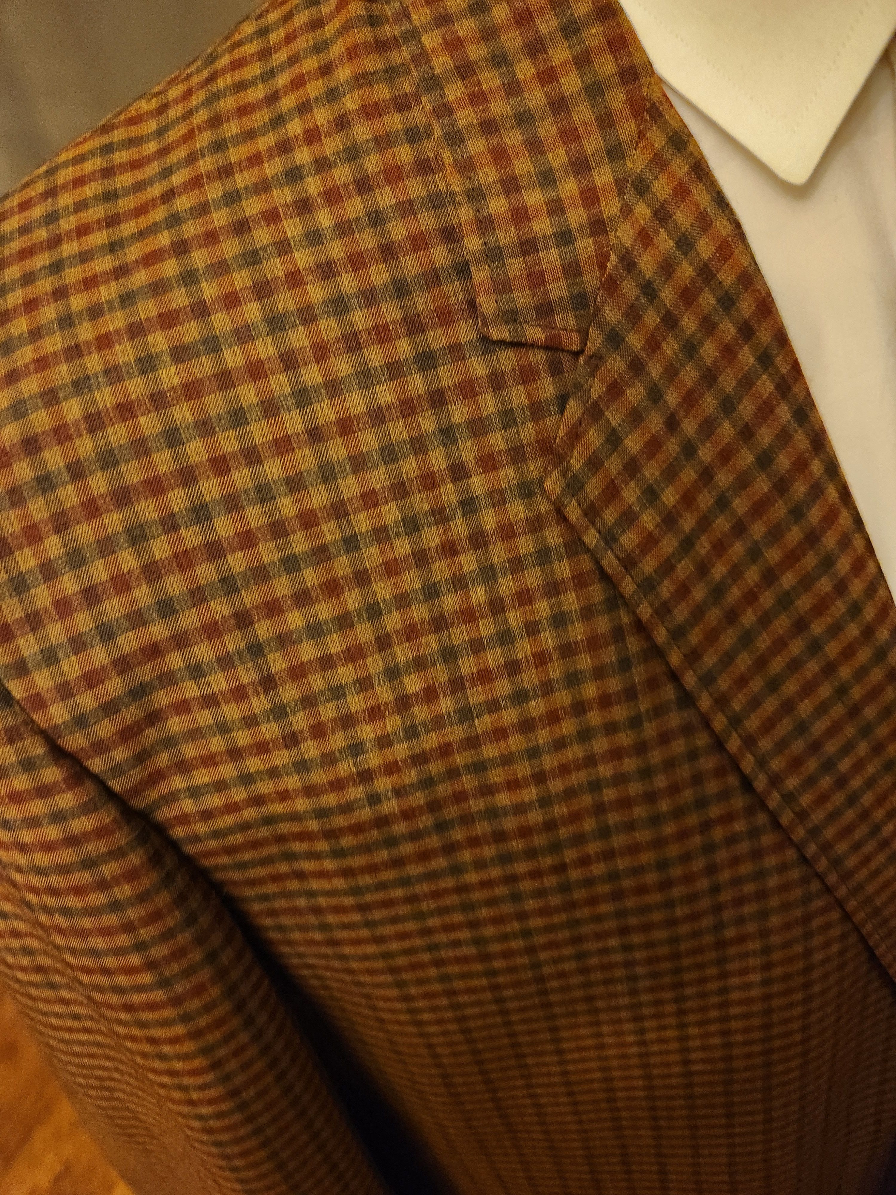 Towncraft Vintage 60's Towncraft Checkered Summer Suit Sz 44R Size 44R - 3 Thumbnail