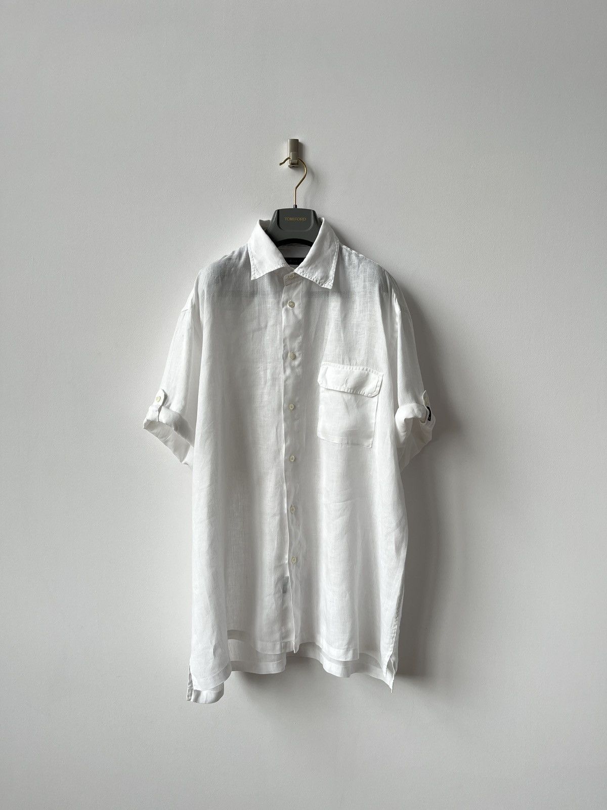 Ermenegildo Zegna Vintage Ermenegildo ZEGNA Sport Linen Shirt Spain Luxury Size US XL / EU 56 / 4 - 1 Thumbnail