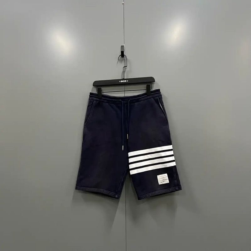 Thom Browne Thom Browne Navy Cotton Striped Shorts 0089 Size US 30 / EU 46 - 1 Thumbnail