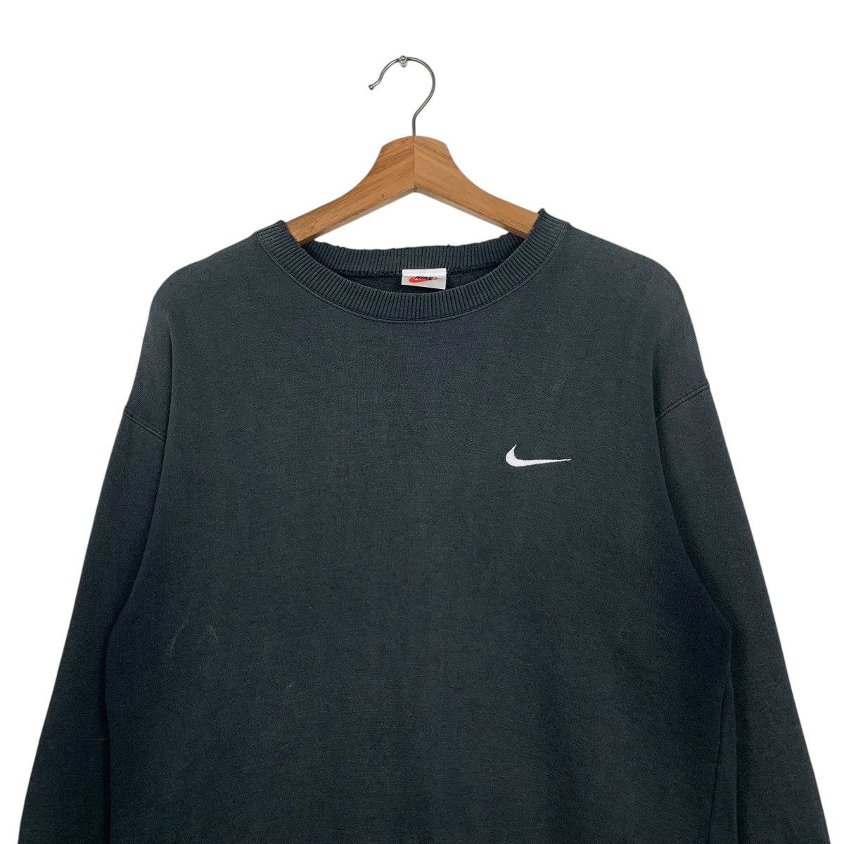 Nike NIKE Embroidery Small Swoosh Logo Sweatshirt #1629-C73 Size US S / EU 44-46 / 1 - 2 Thumbnail