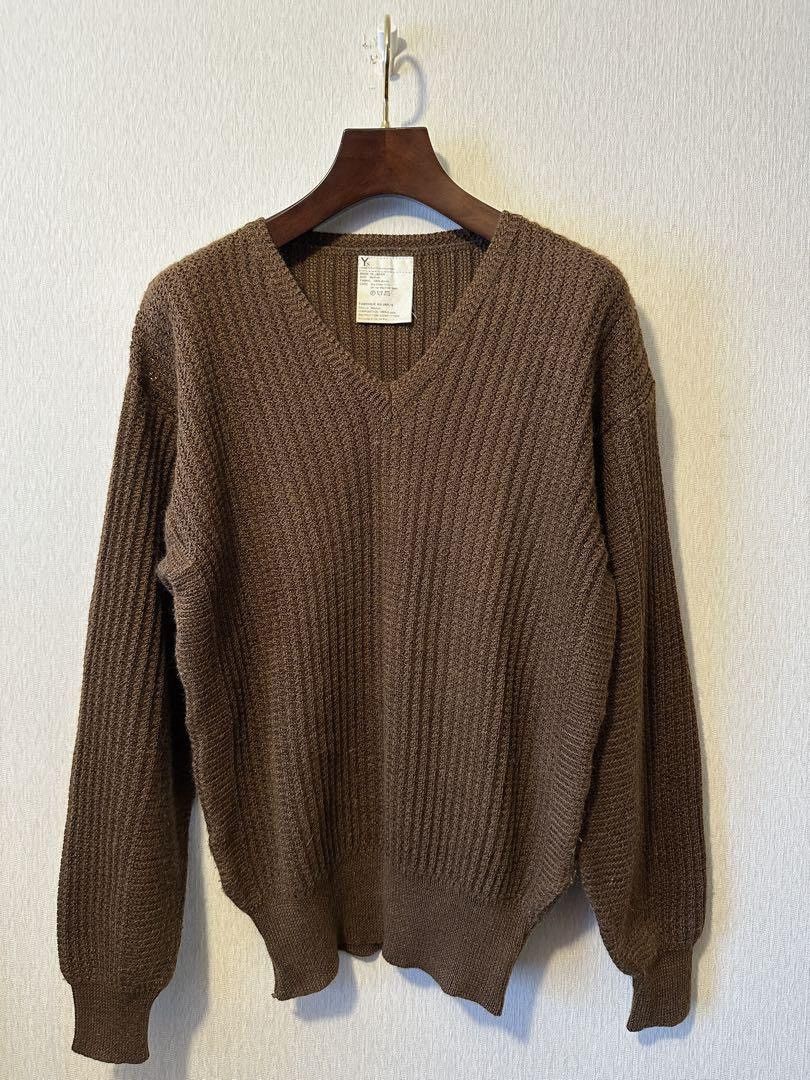 Yohji Yamamoto Yohji Yamamoto 1990s Ramie V-Neck Knit Sweater Size US M / EU 48-50 / 2 - 1 Thumbnail