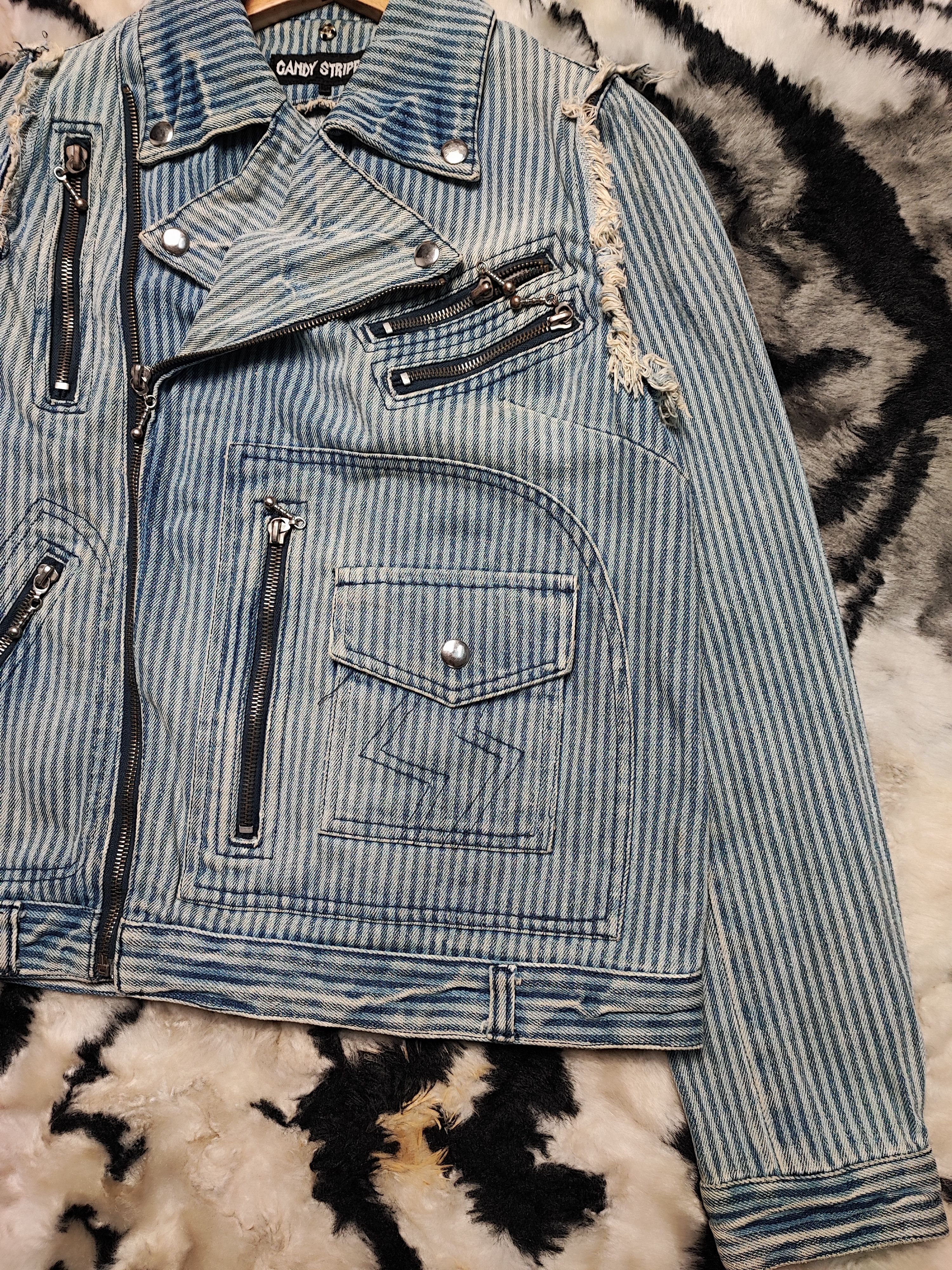 Seditionaries Punk Denim Jacket by Candy Stripper Size US S / EU 44-46 / 1 - 4 Thumbnail