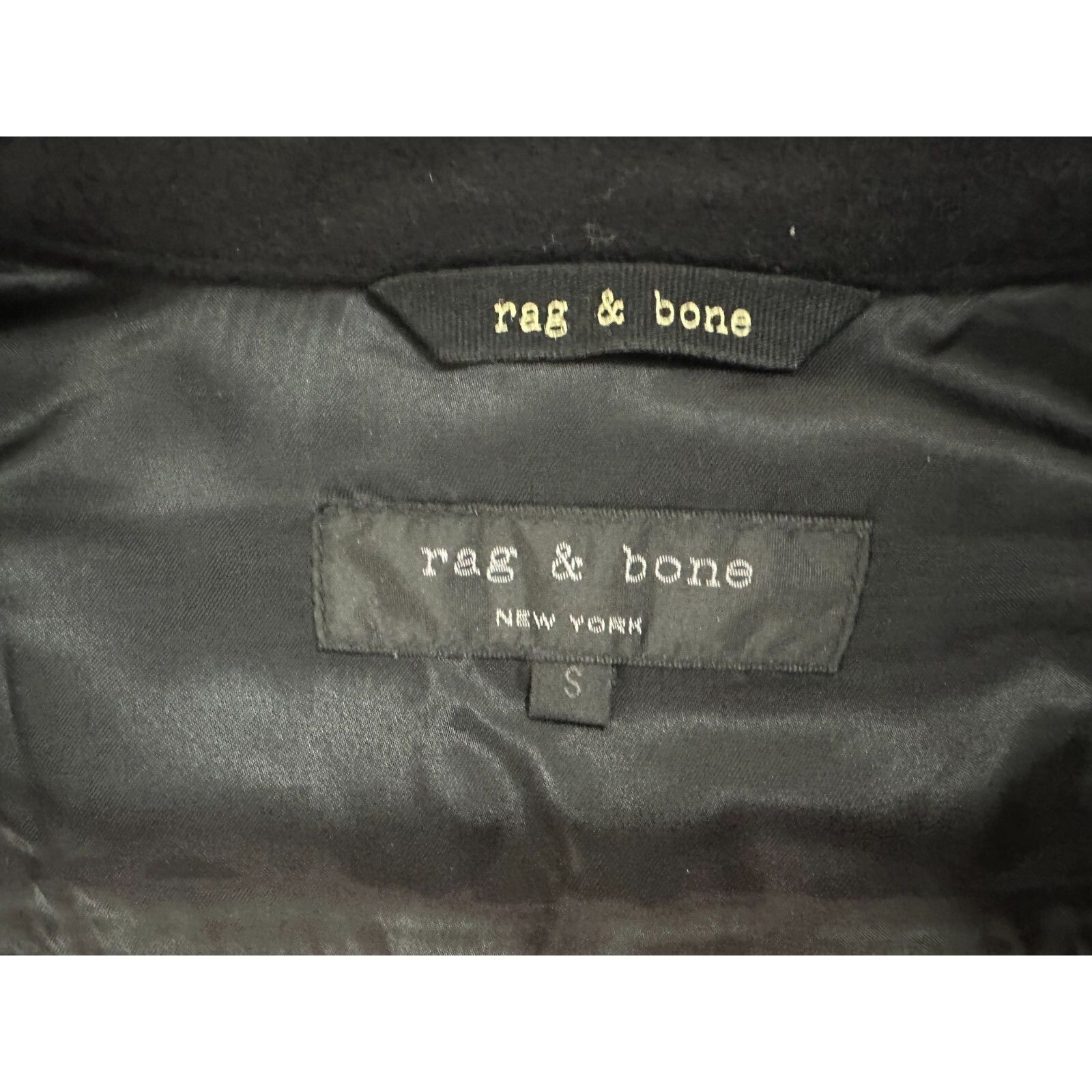 Rag & Bone Rag & Bone wool blend full zip Shirt Jacket Size S color bla Size US S / EU 44-46 / 1 - 3 Thumbnail