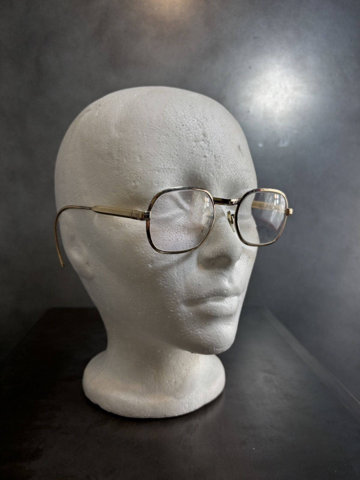 Vintage 1970s Eyeglasses Metal Full Rim 10k GF Hooked Vintage Frames Size ONE SIZE - 18 Thumbnail