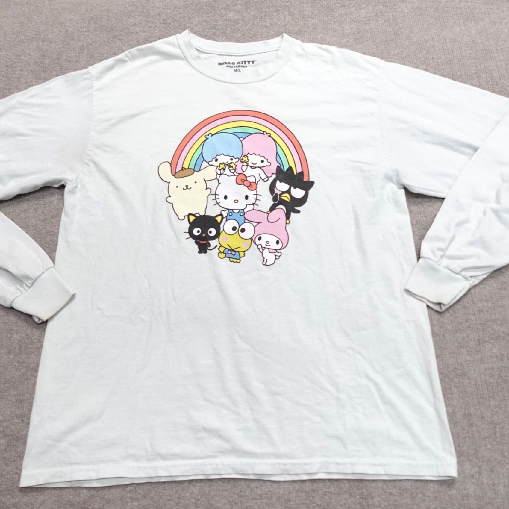 Vintage Hello Kitty Womens Shirt Long Sleeve L Blue Crew Neck T-Shirt 2021 Women’s Size L / US 10 / IT 46 - 2 Thumbnail