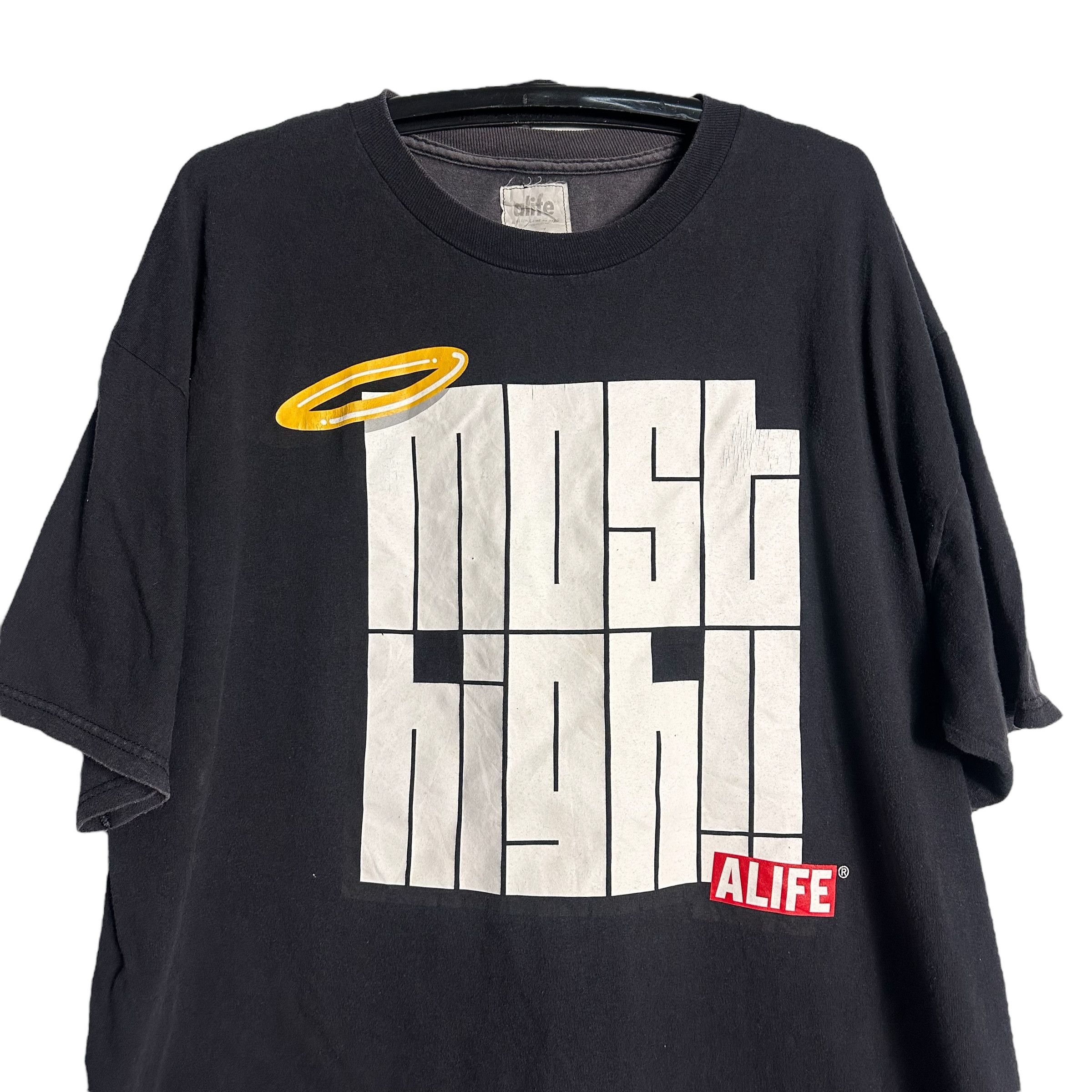 Alife 🔥RARE🔥Vintage Alife NYC Spell Out T-shirt Size US XXL / EU 58 / 5 - 2 Thumbnail