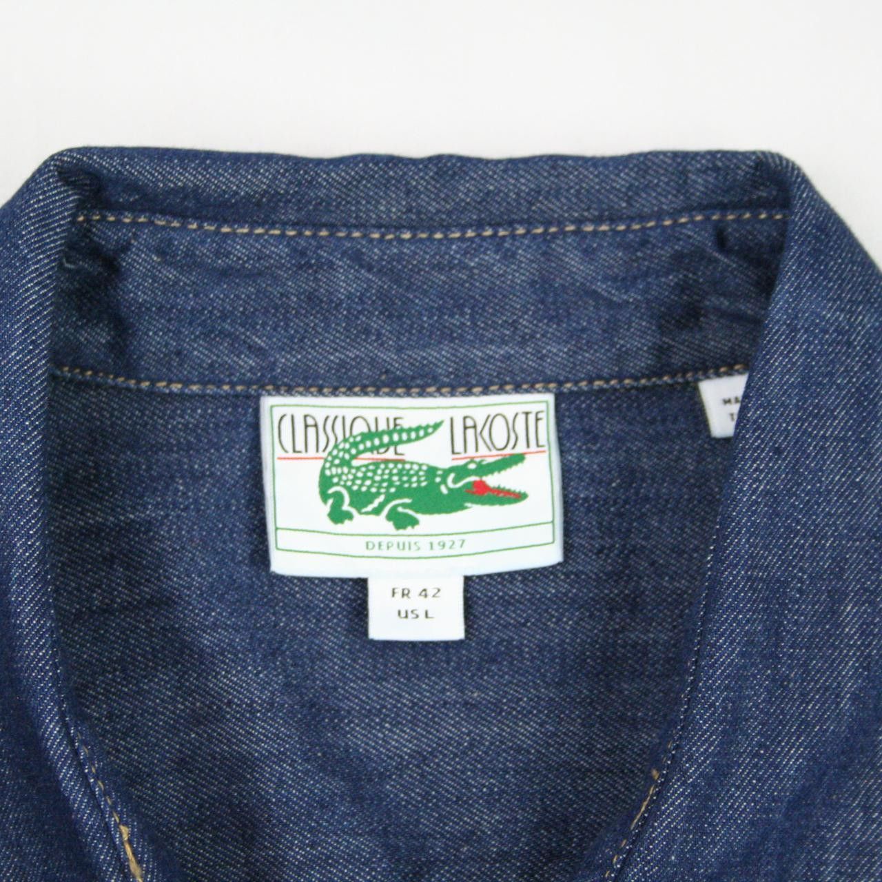 Lacoste Men's Lacoste Regular Fit Denim Cotton Shirt Sz L Size US L / EU 52-54 / 3 - 3 Thumbnail