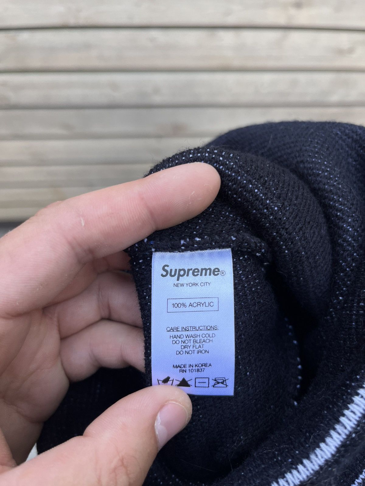 Supreme Supreme Hat Cap Big Logo Pom Beanie Size ONE SIZE - 6 Thumbnail