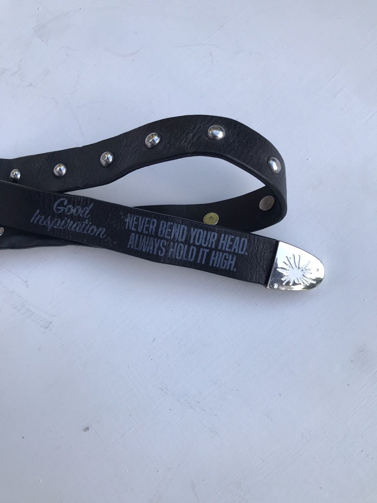 Maison MIHARA YASUHIRO MIHARAYASUHIRO STUDDED LEATHER BELT Size ONE SIZE - 7 Thumbnail