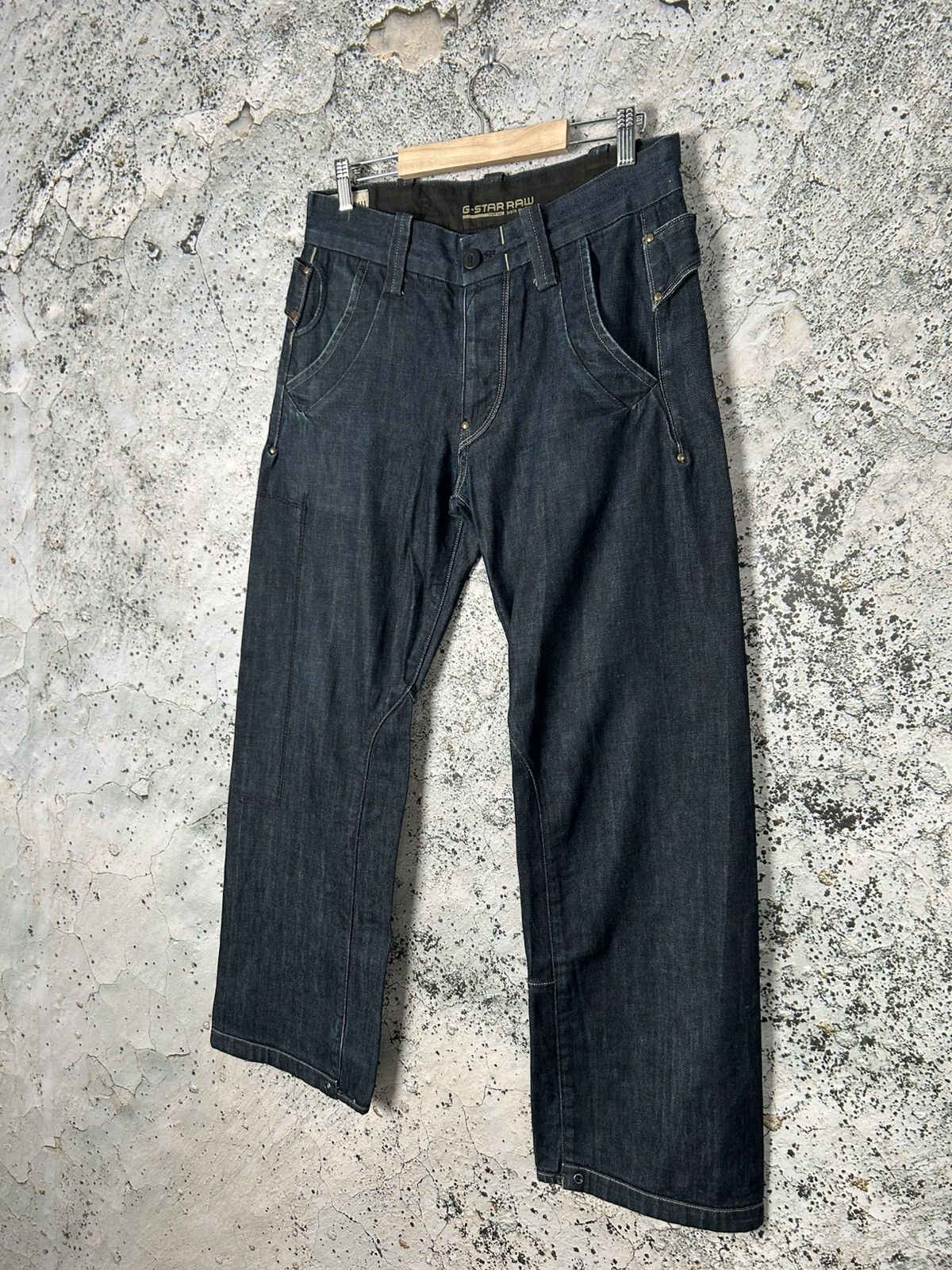 G-Star G-Star Raw Navy Baggy Denim Baggy Rap Hype Skateboarding Size US 30 / EU 46 - 3 Thumbnail