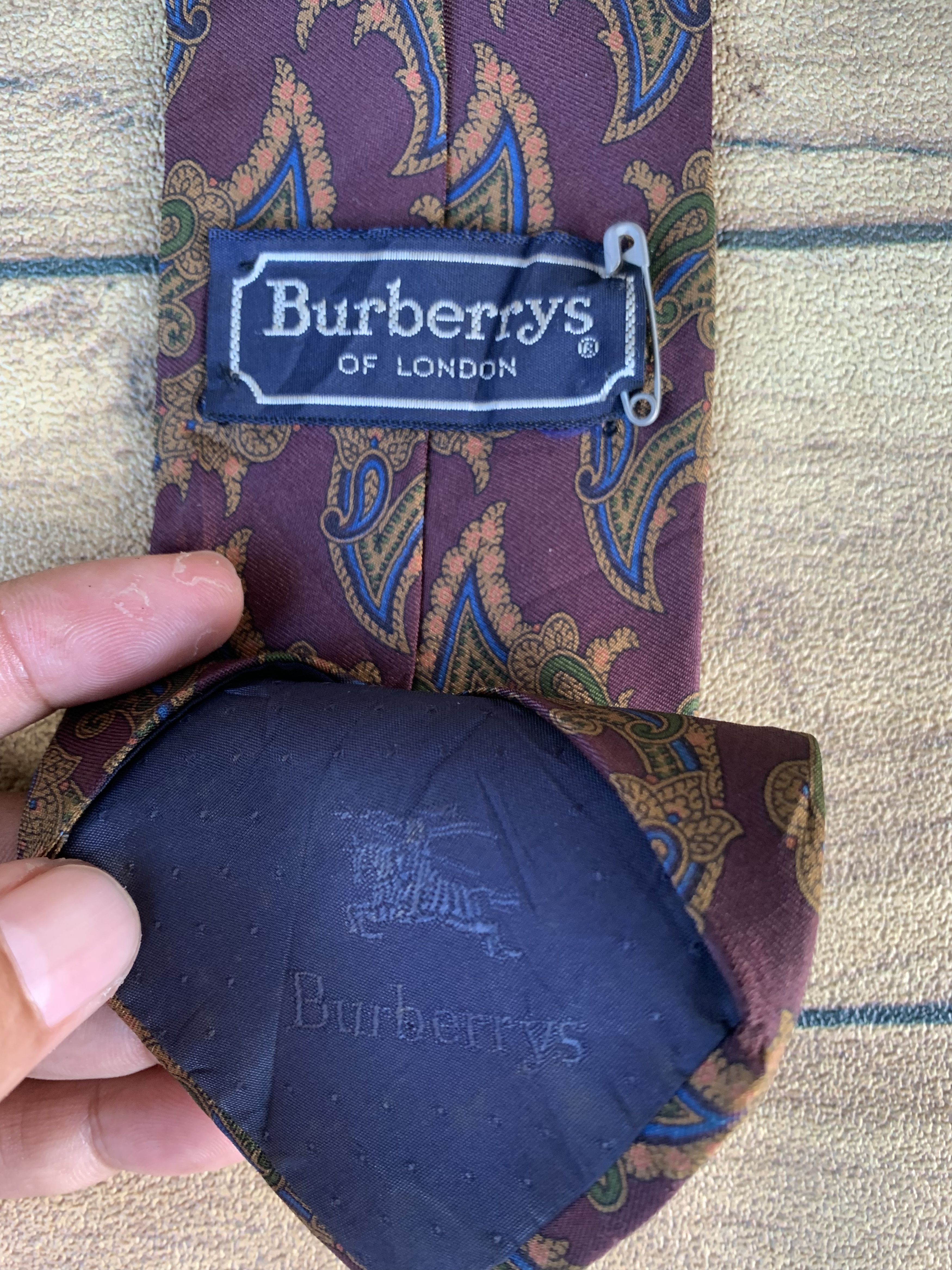 Burberry Vintage burberrys tie fullprint Size ONE SIZE - 3 Thumbnail