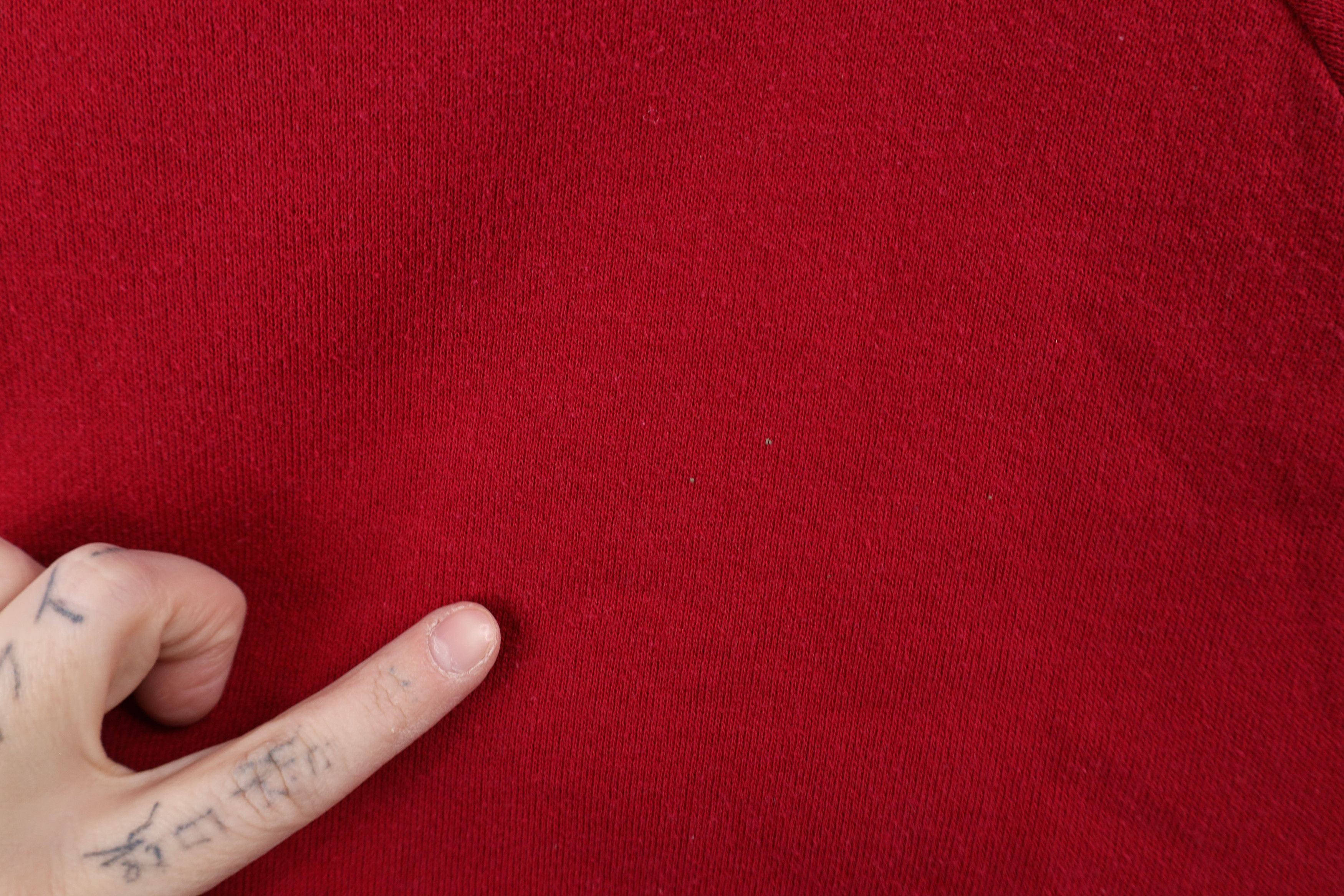 Vintage Vintage 70s Streetwear Raglan Crewneck Sweatshirt Red USA Size US L / EU 52-54 / 3 - 4 Thumbnail