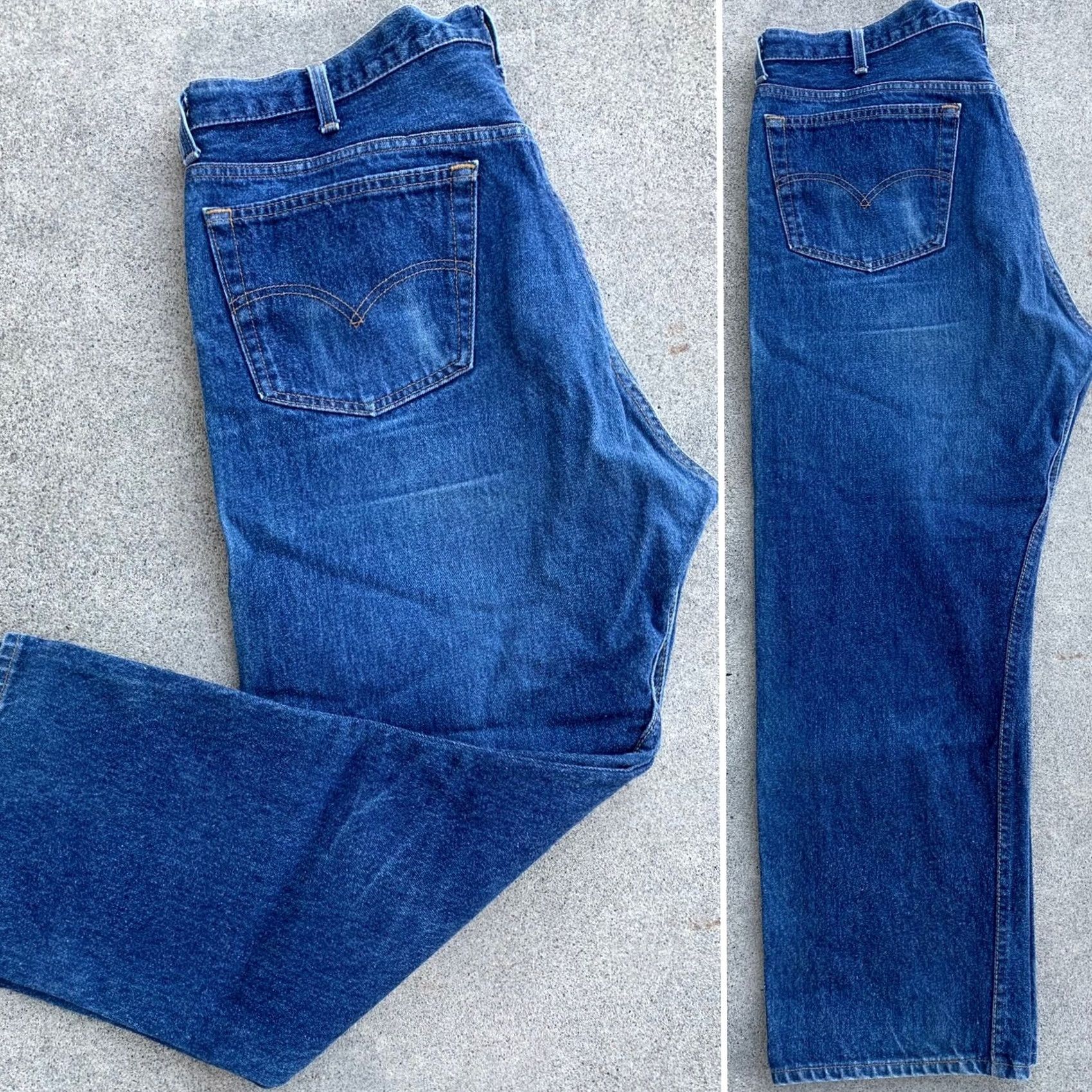 Levi's VINTAGE Levi's 501XX Jeans Button Fly 501 USA W 42 L 30 Measure W 39 L 27 3/4 in Jeans Mens Blue Denim 5-Pocket See Pics 501 XX Made in USA Mens jeans Size US 42 / EU 58 - 3 Thumbnail