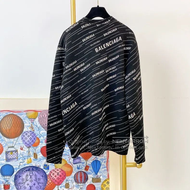 Balenciaga Balenciaga Black Logo-Embellished Top Size US XS / EU 42 / 0 - 2 Thumbnail