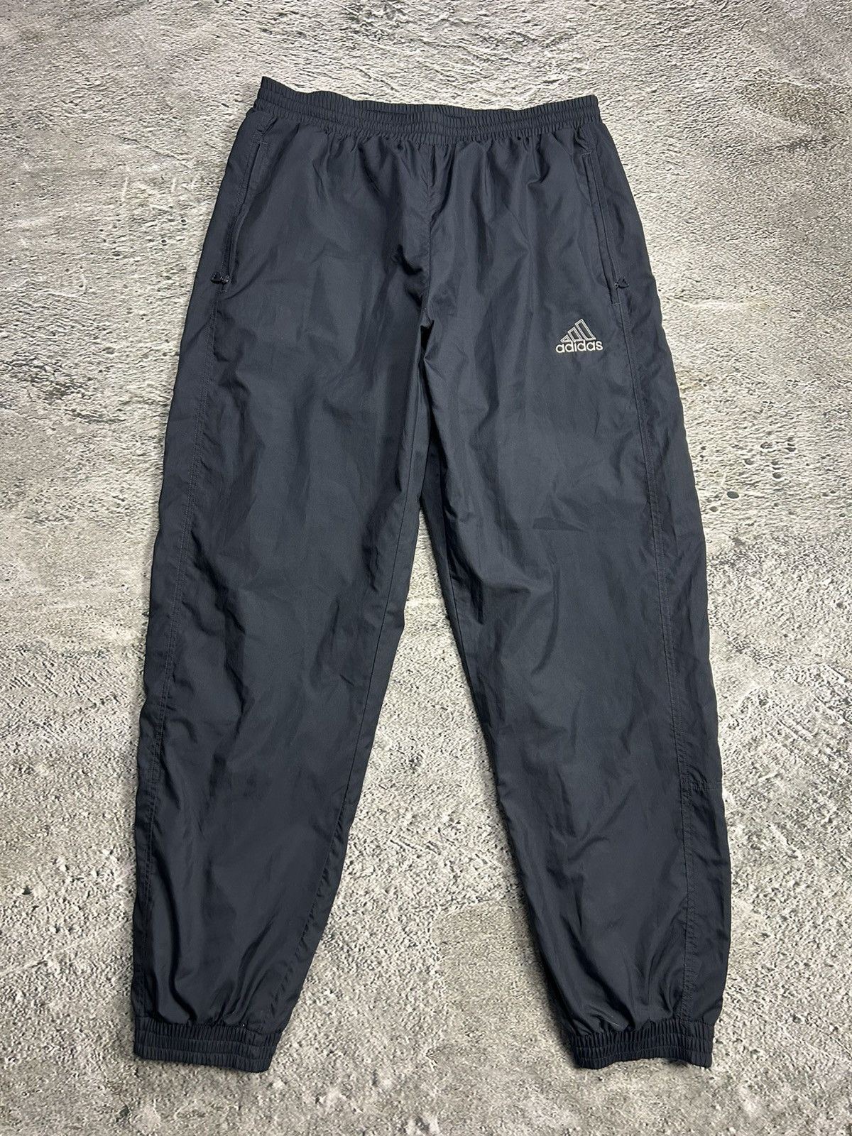 Adidas × Vintage Adidas track pants vintage grey nylon 2000s Size US 32 / EU 48 - 1 Thumbnail