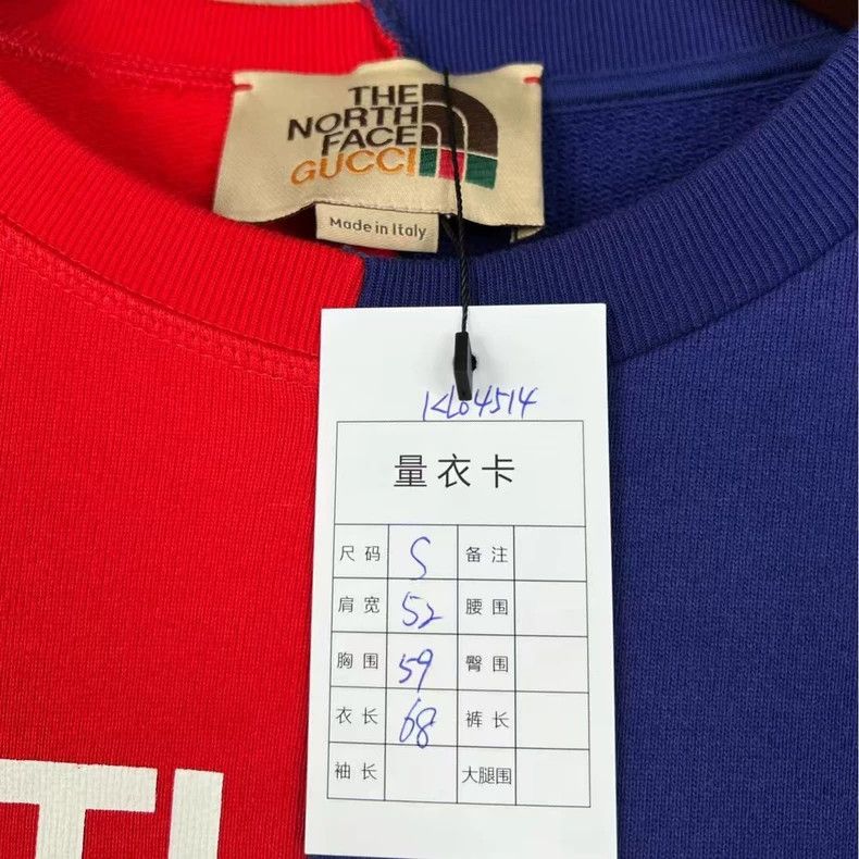 Gucci Gucci TNF Gucci North co-branded stitching printed letter s Size US S / EU 44-46 / 1 - 6 Thumbnail