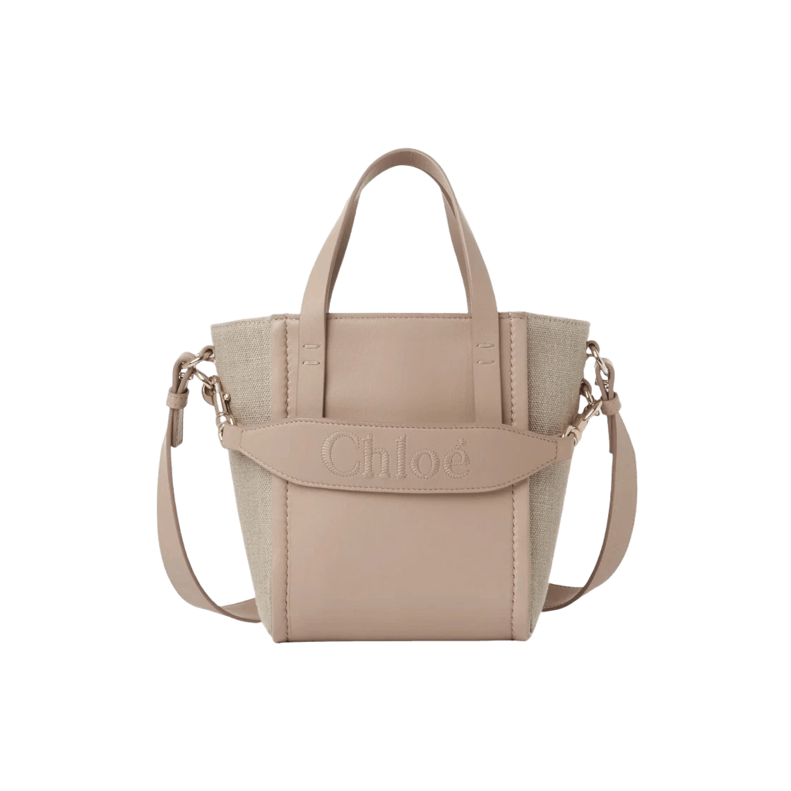 Chloe o1loc1c10425 Size: OS / Sense Small Tote Bag in Powder Beige Size ONE SIZE - 1 Thumbnail
