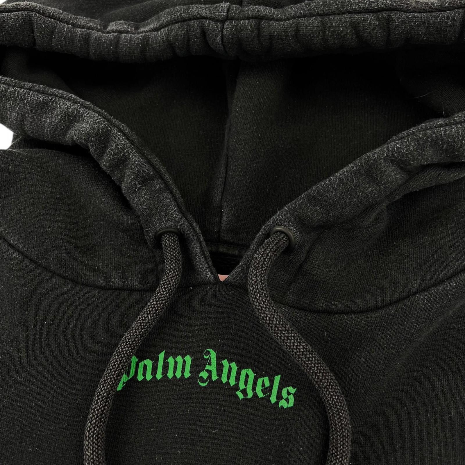 Palm Angels Palm Angels Green Spellout Hoodie Size US L / EU 52-54 / 3 - 4 Thumbnail