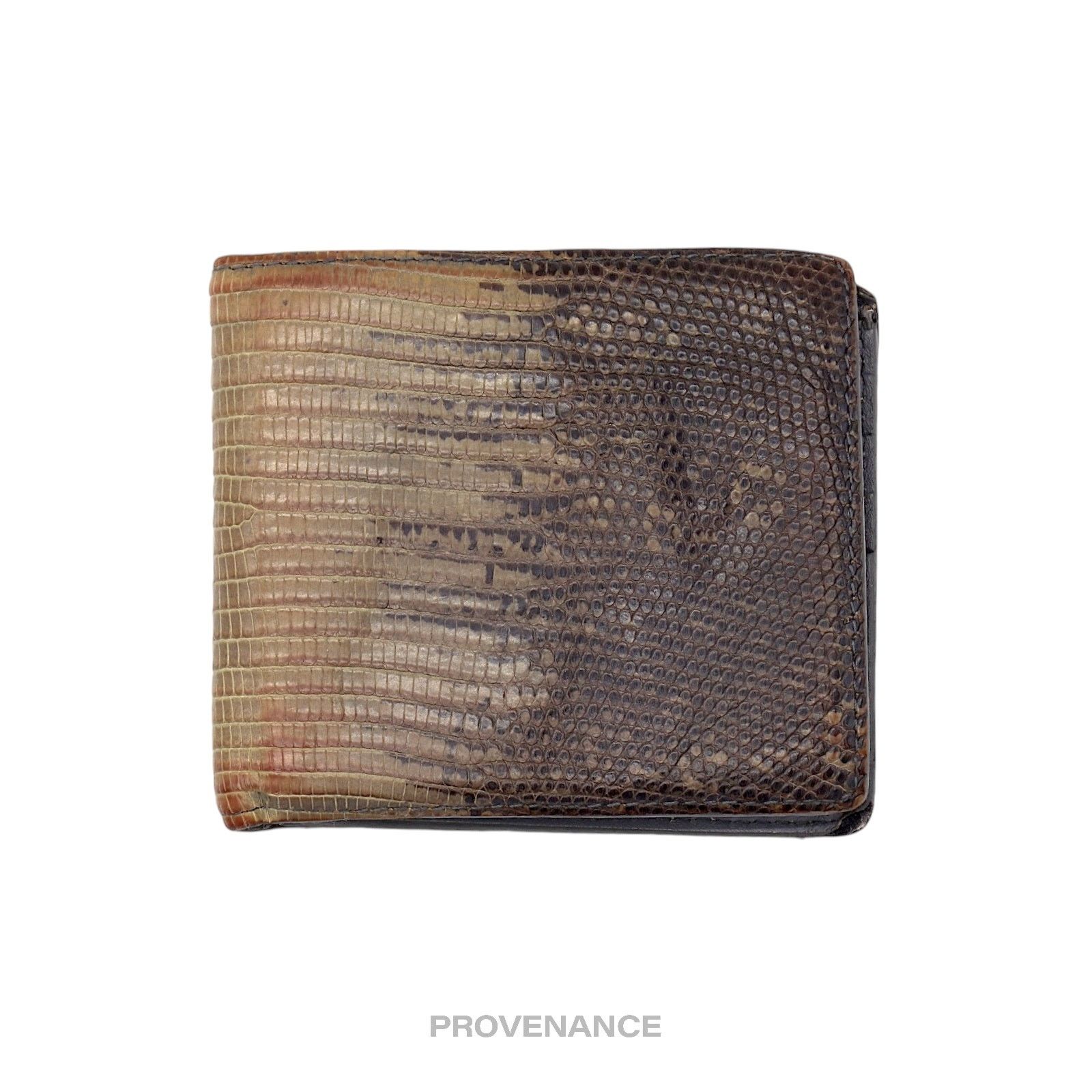 Burberry 🔴 Burberry 8CC Bifold Wallet - Iguana Lizard Leather Size ONE SIZE - 1 Thumbnail