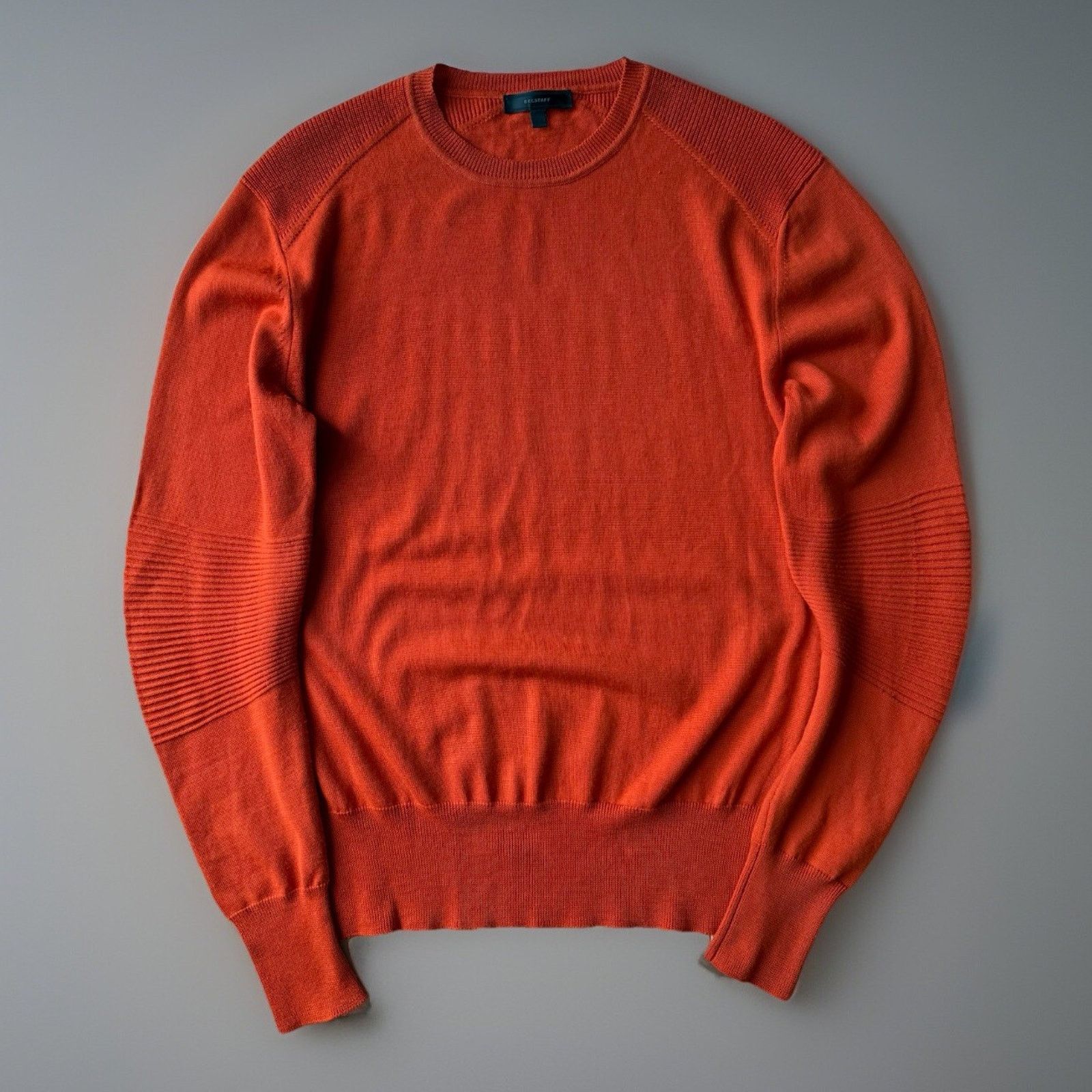 Belstaff Sweater Women's M Orange Lightweight Wool