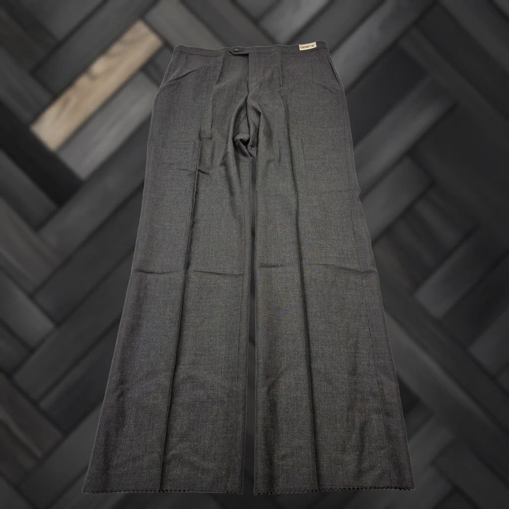 Vintage VINTAGE Sansabelt Ltd Wool Pants Mens 38x36 Gray Pleated Straight Unhemmed NWT Size US 38 / EU 54 - 1 Thumbnail