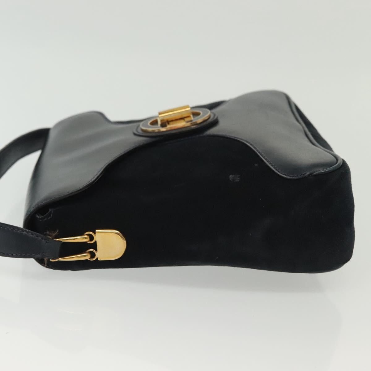 Gucci GUCCI Shoulder Bag Suede Navy Gold Size ONE SIZE - 5 Thumbnail
