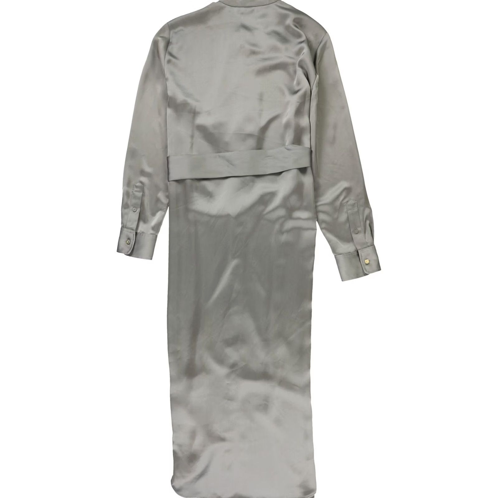 Ralph Lauren Ralph Lauren Womens Shirt Dress gray Size 8 Belted Ruffle Trim Size M / US 6-8 / IT 42-44 - 2 Thumbnail