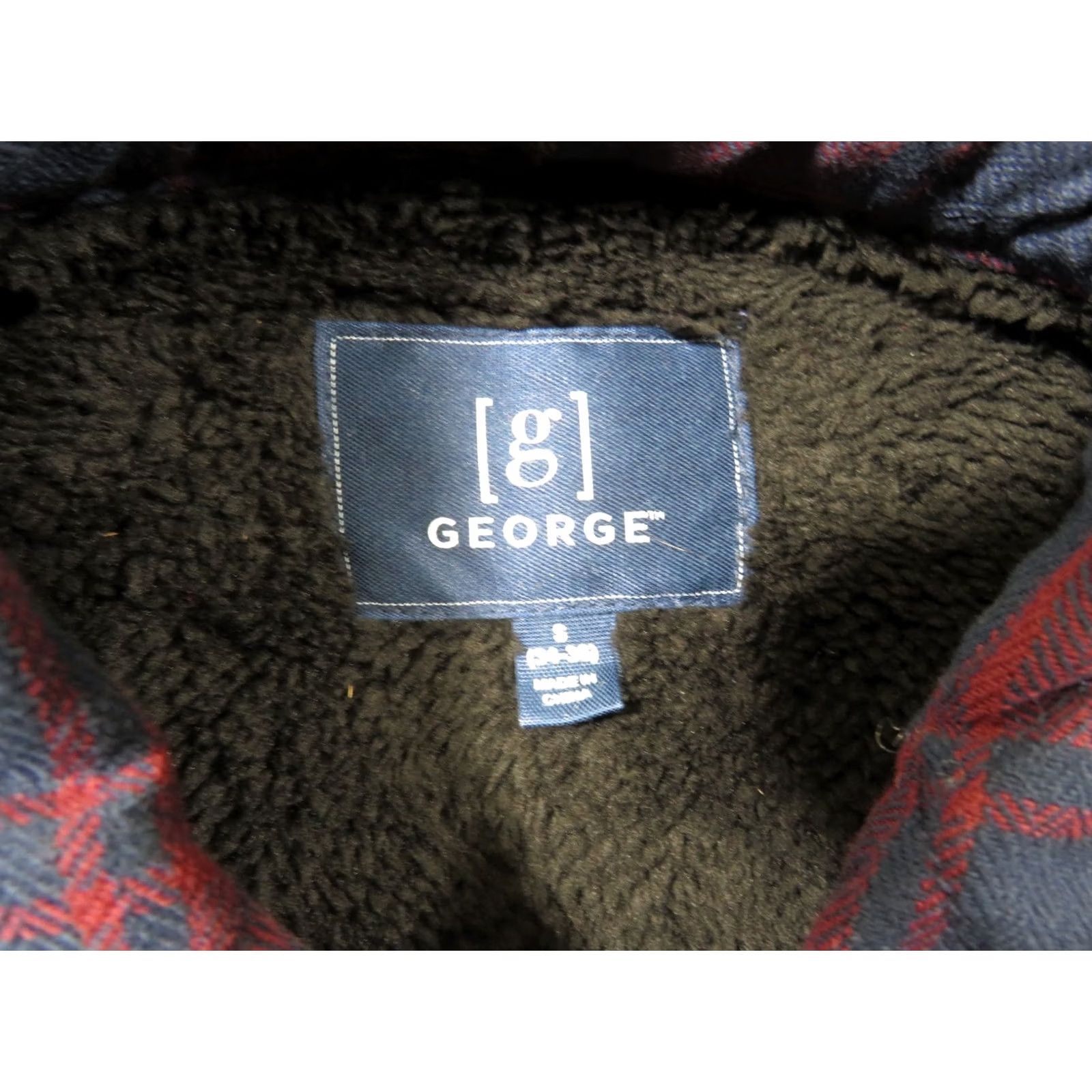 George George Shirt Jacket Plaid Multicolor Men Small 34-36 Sherpa Lined Flannel Button-Up Long Sleeve Winter Fall Spring Casual Workwear Travel Size US S / EU 44-46 / 1 - 4 Thumbnail