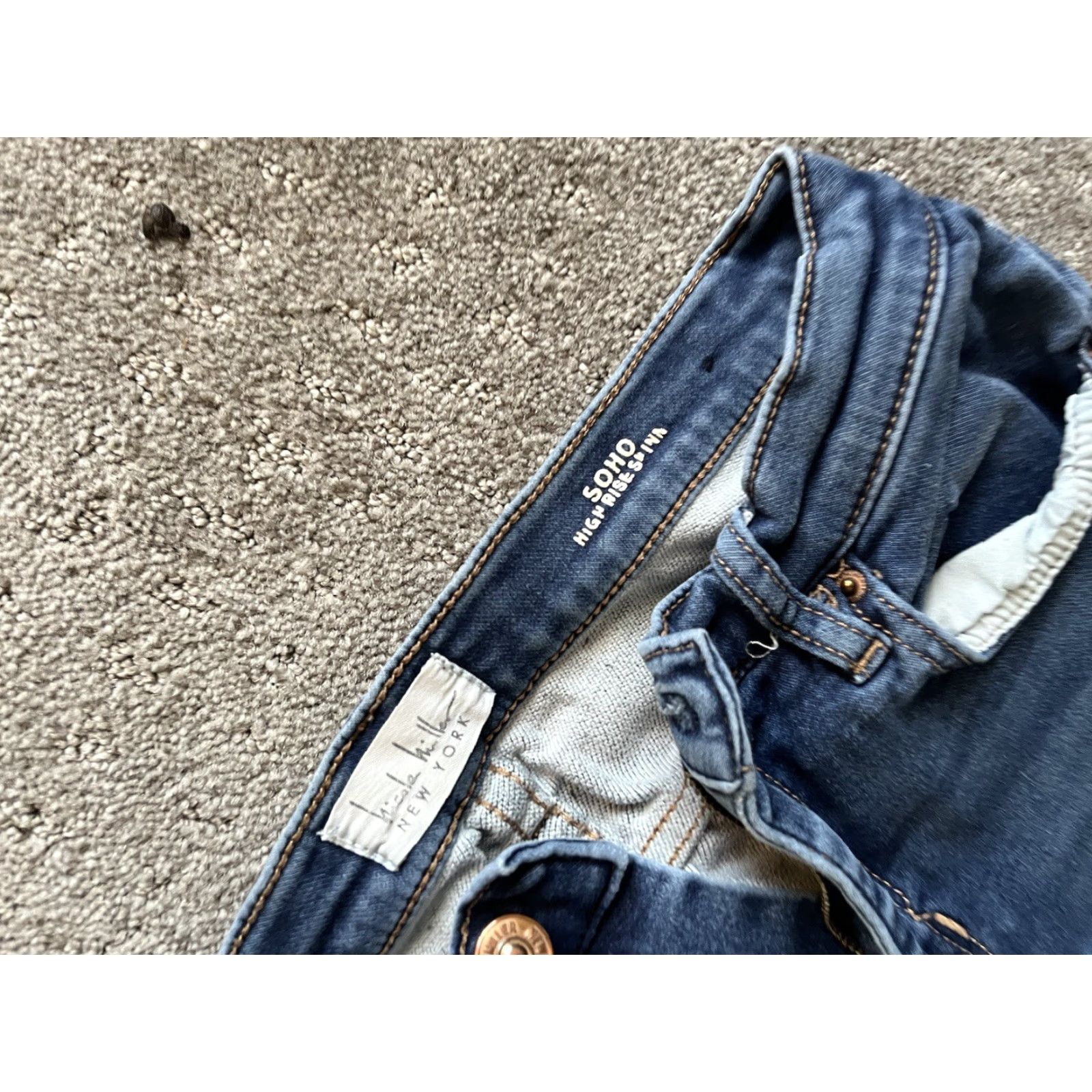 Nicole Miller Nicole Miller New York Jeans Womens 6 Blue Denim SOHO high Rise Ankle Skinny Size 28" / US 6 / IT 42 - 5 Thumbnail