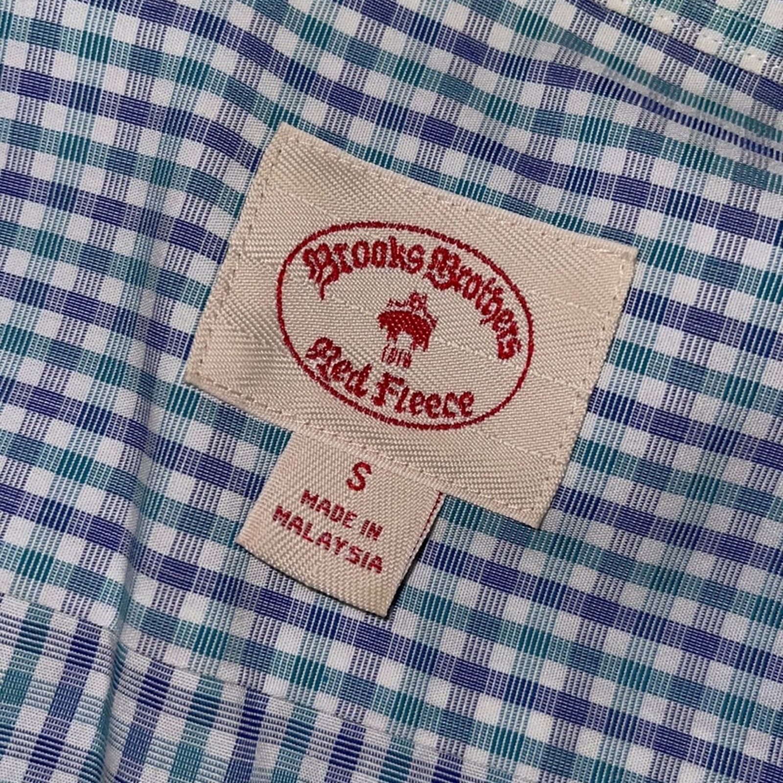 Brooks Brothers Brooks Brothers Red Fleece Plaid Shirt Size S Size US S / EU 44-46 / 1 - 3 Thumbnail