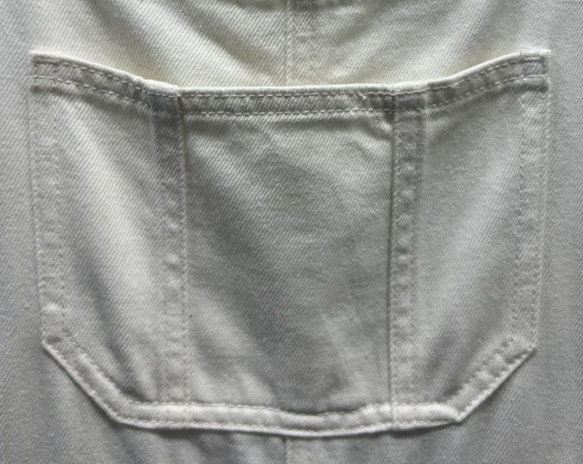 GU × Vintage GU White Denim Overalls - Size S Size US 32 / EU 48 - 6 Thumbnail