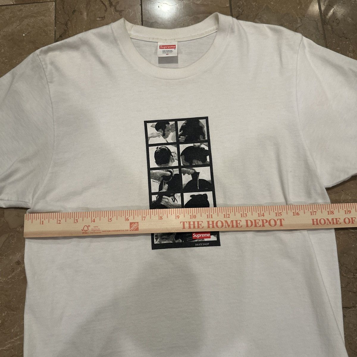 Supreme Supreme Photo Grid Tee White Medium Made in USA Size US M / EU 48-50 / 2 - 5 Thumbnail